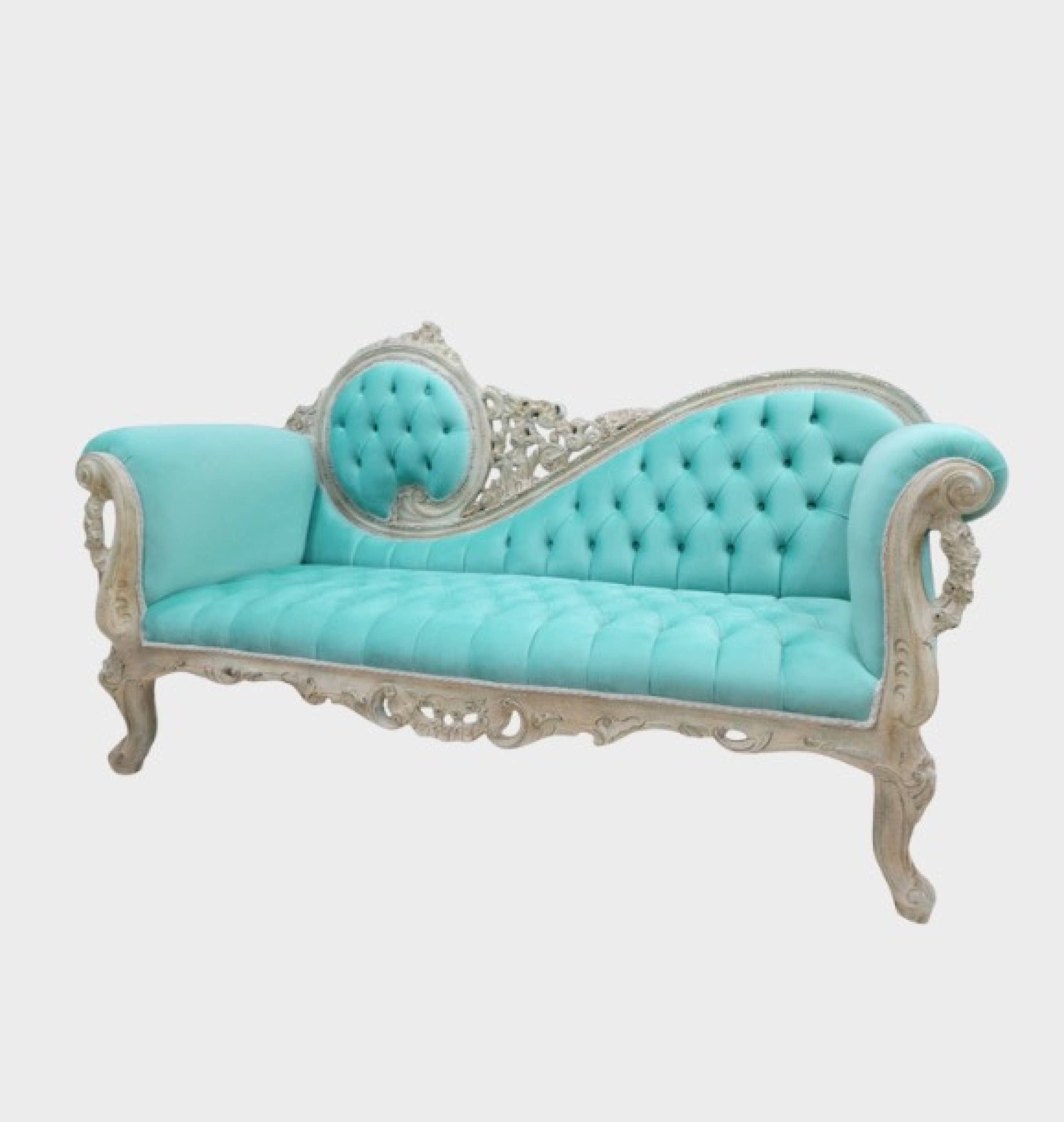 seafoam chaise