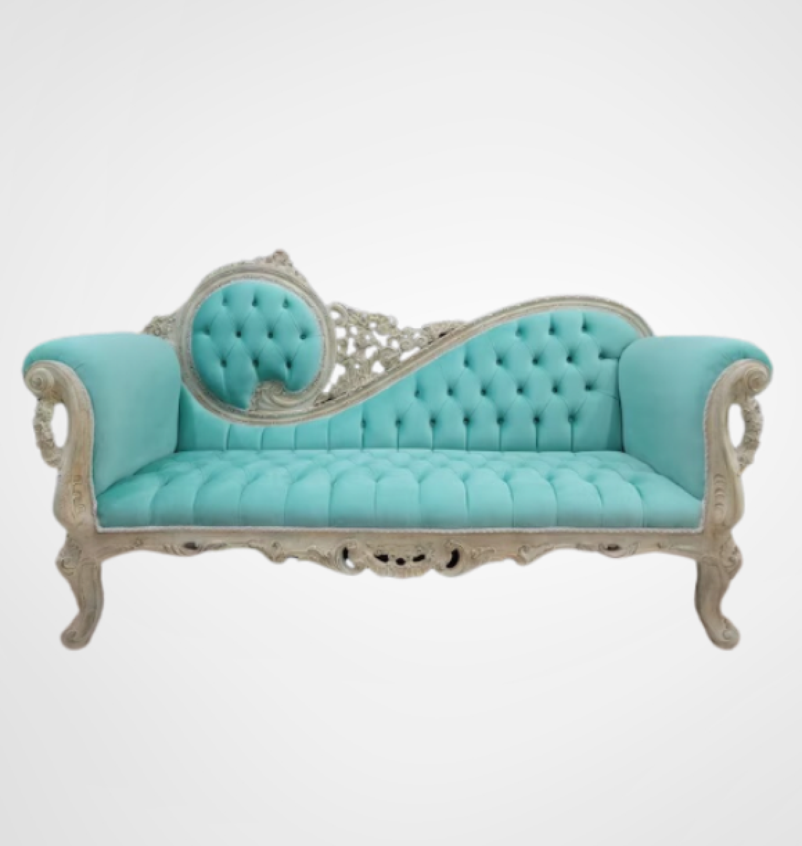 seafoam chaise