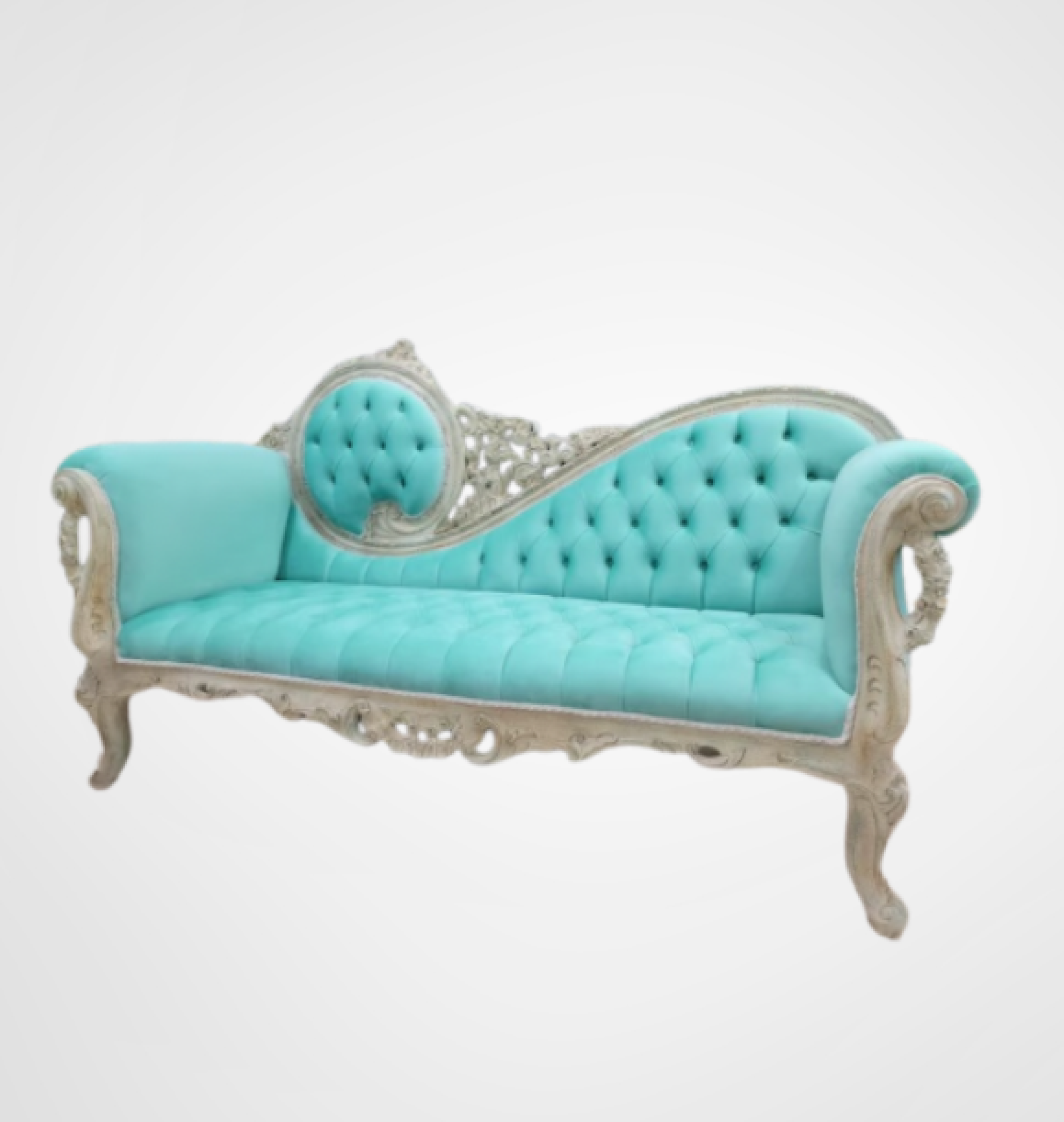 seafoam chaise