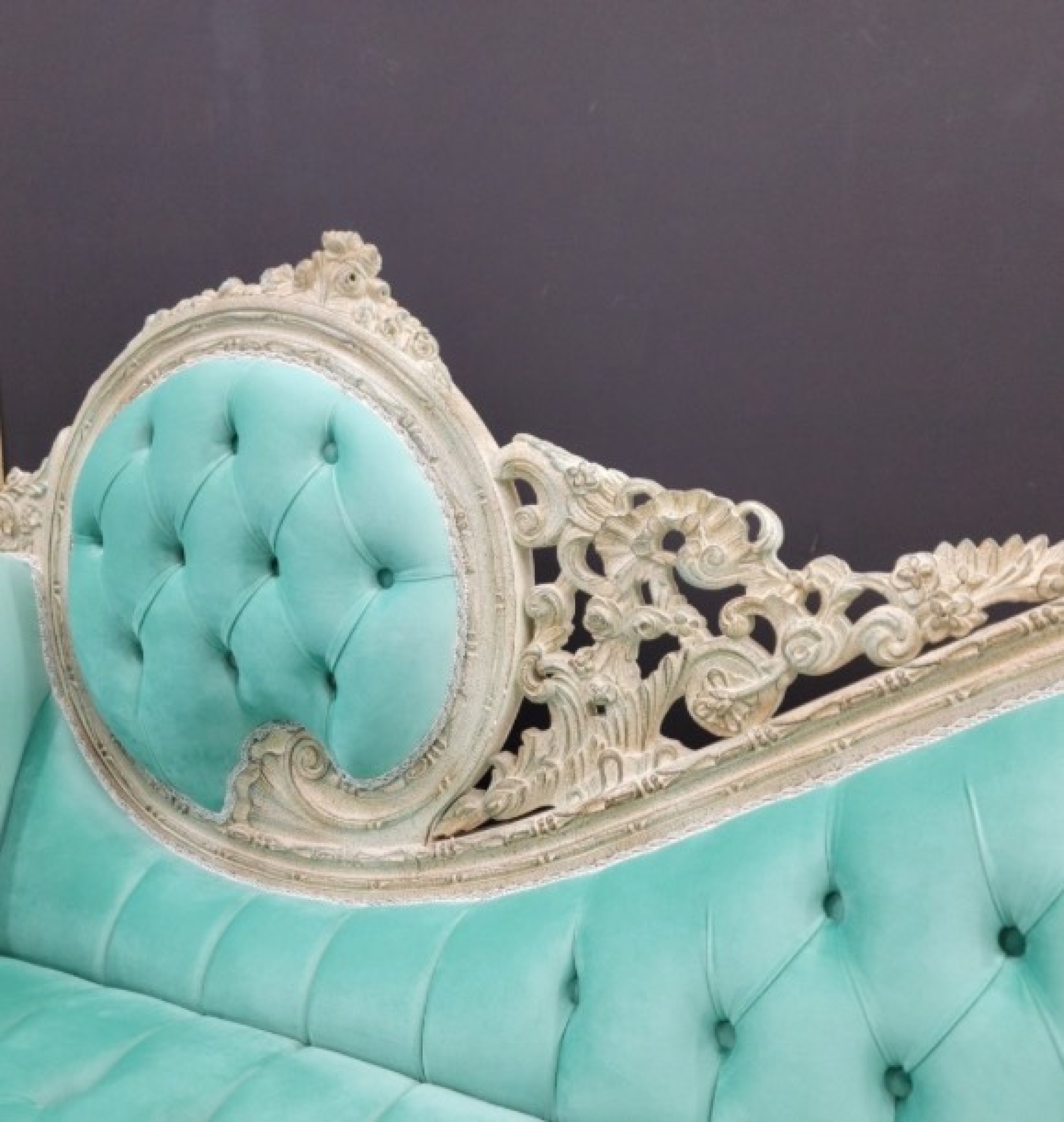 seafoam chaise