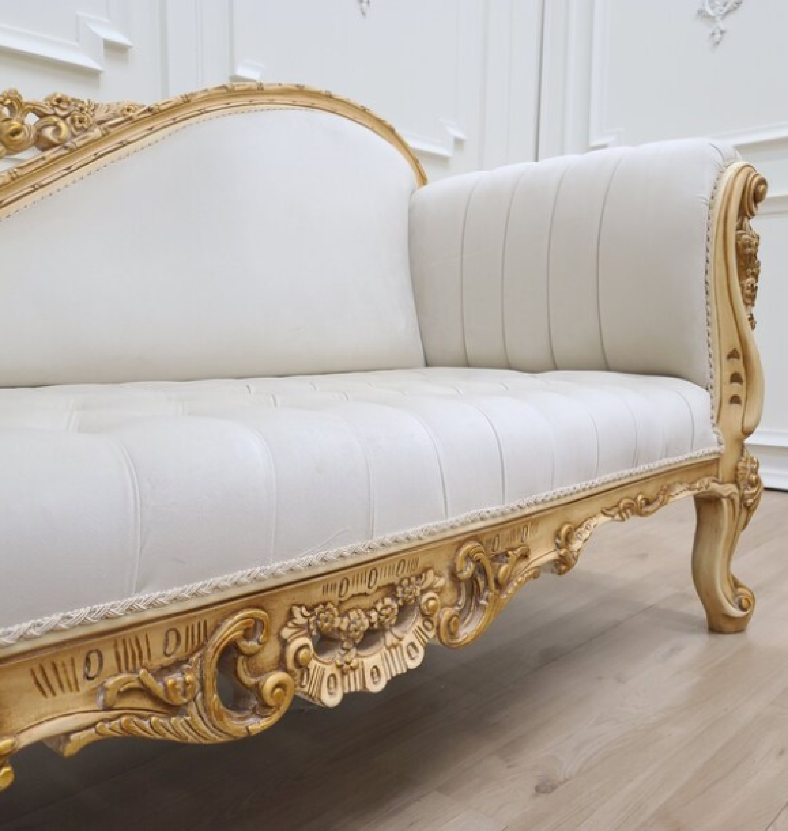 cream chaise