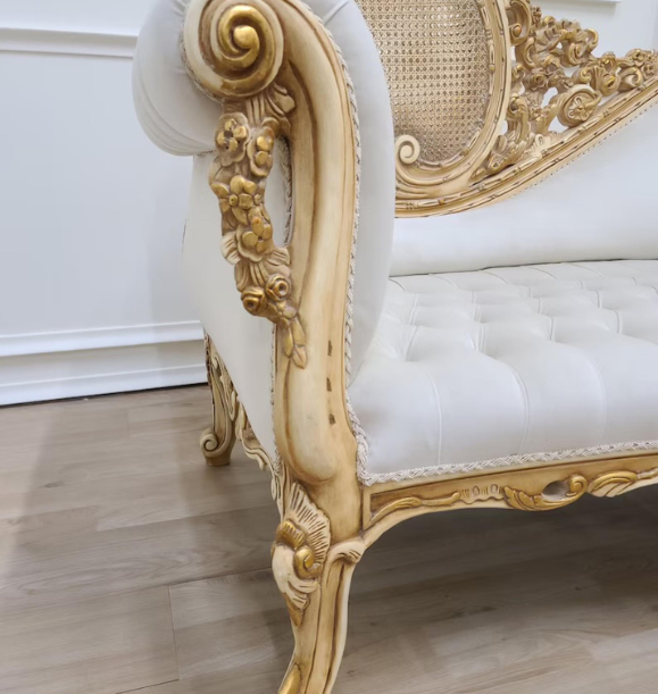 cream chaise