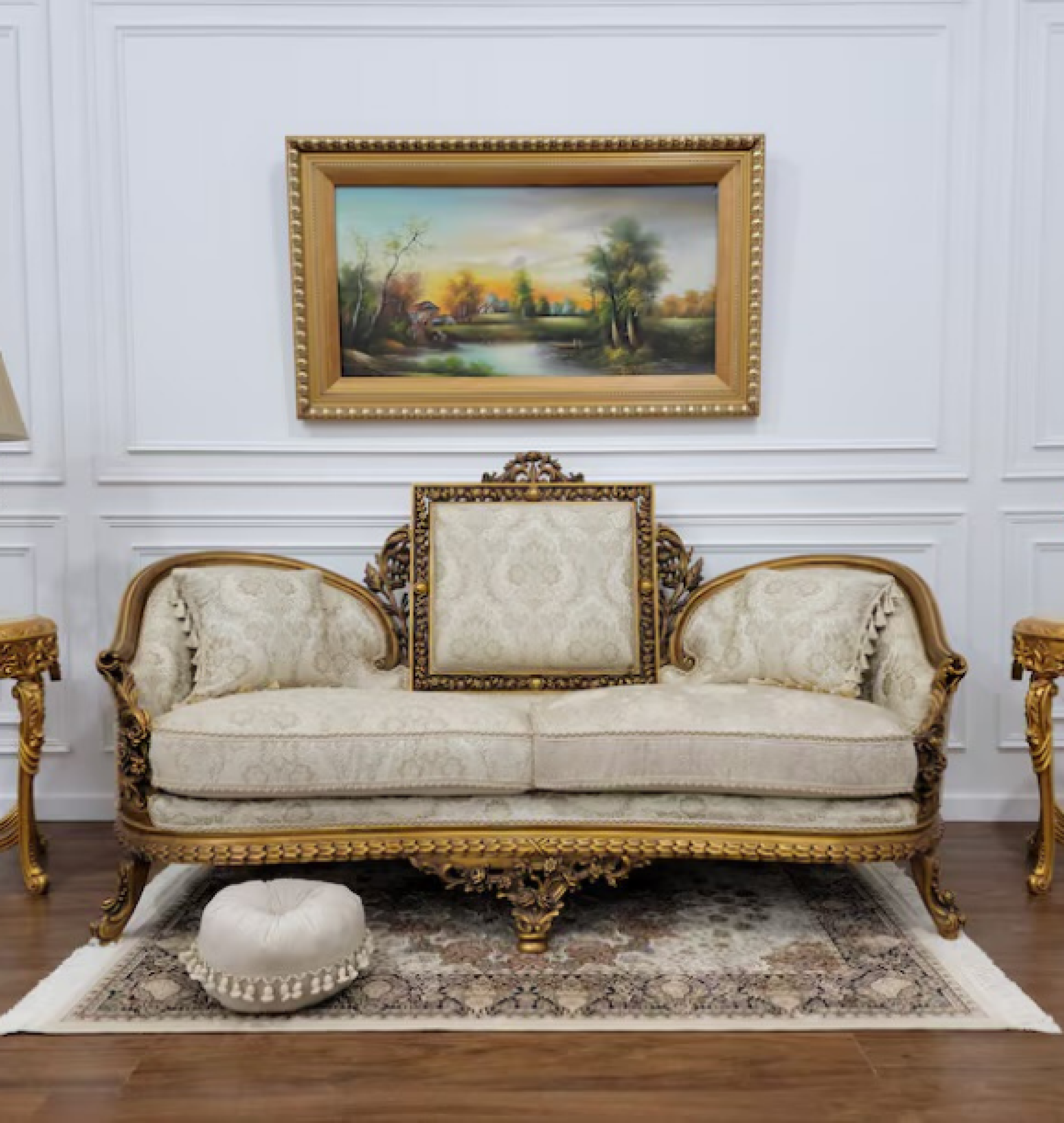 cream sofa