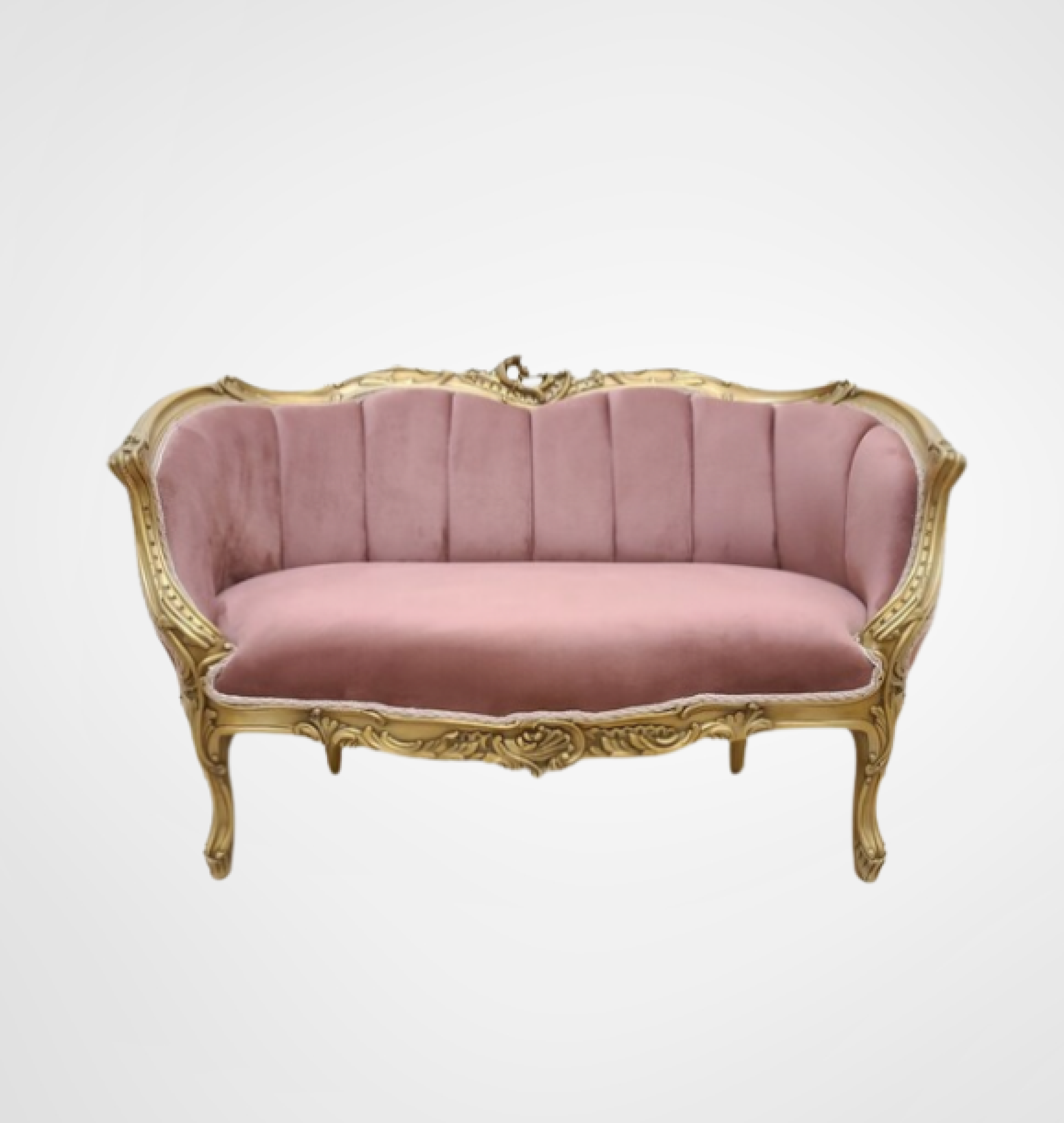 blush settee