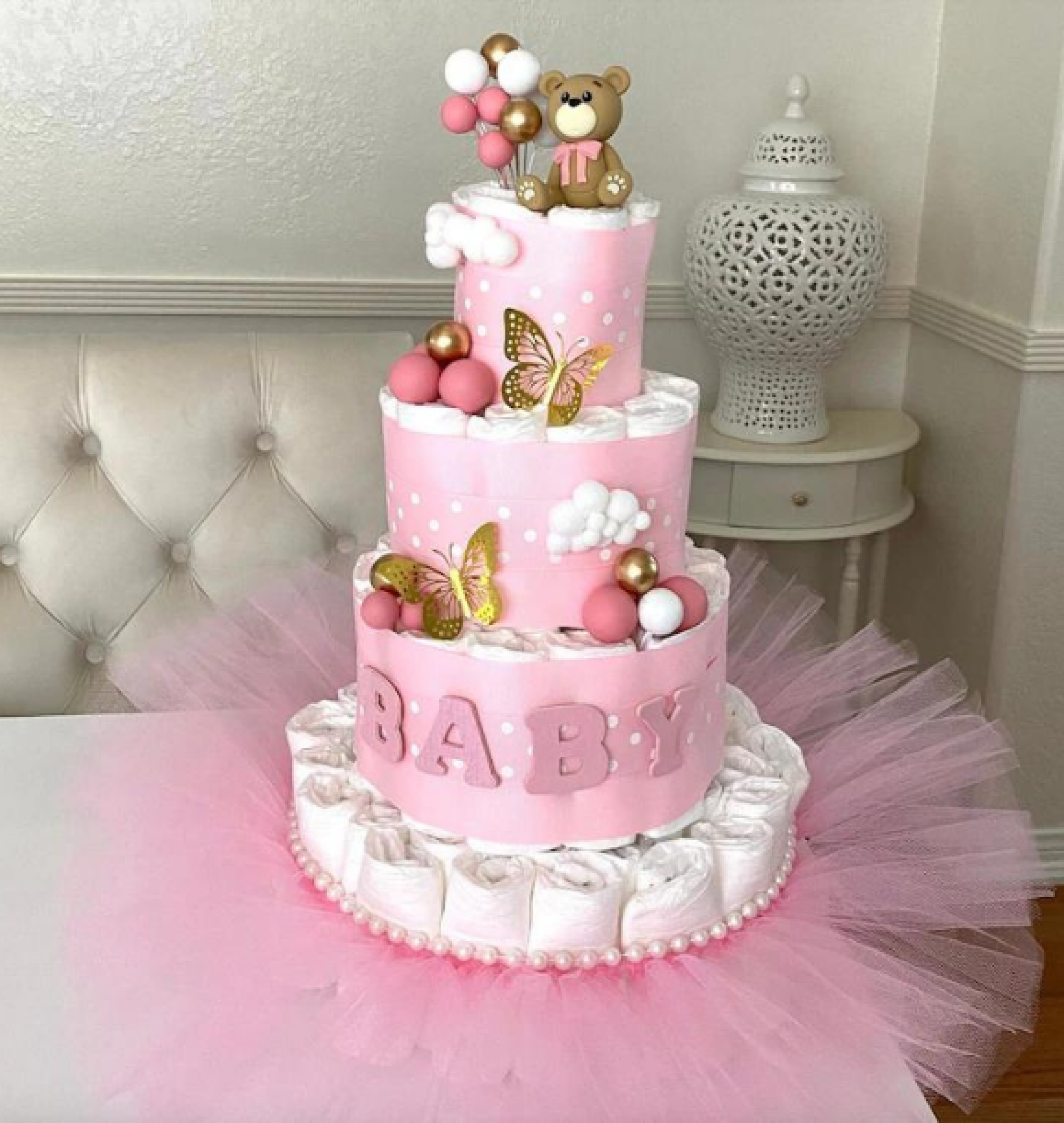 ballerina diaper cake