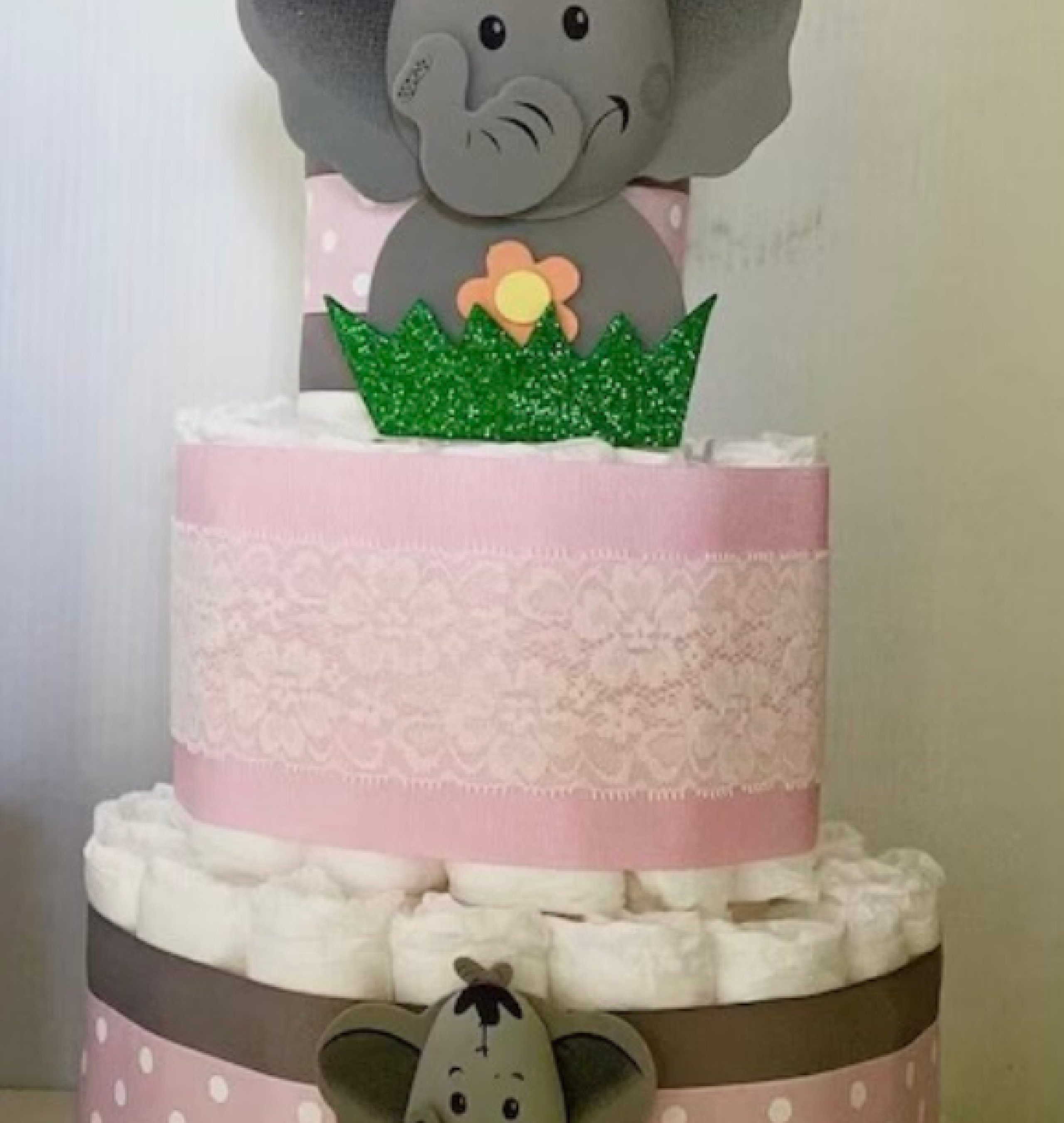 elephant diaper cake
