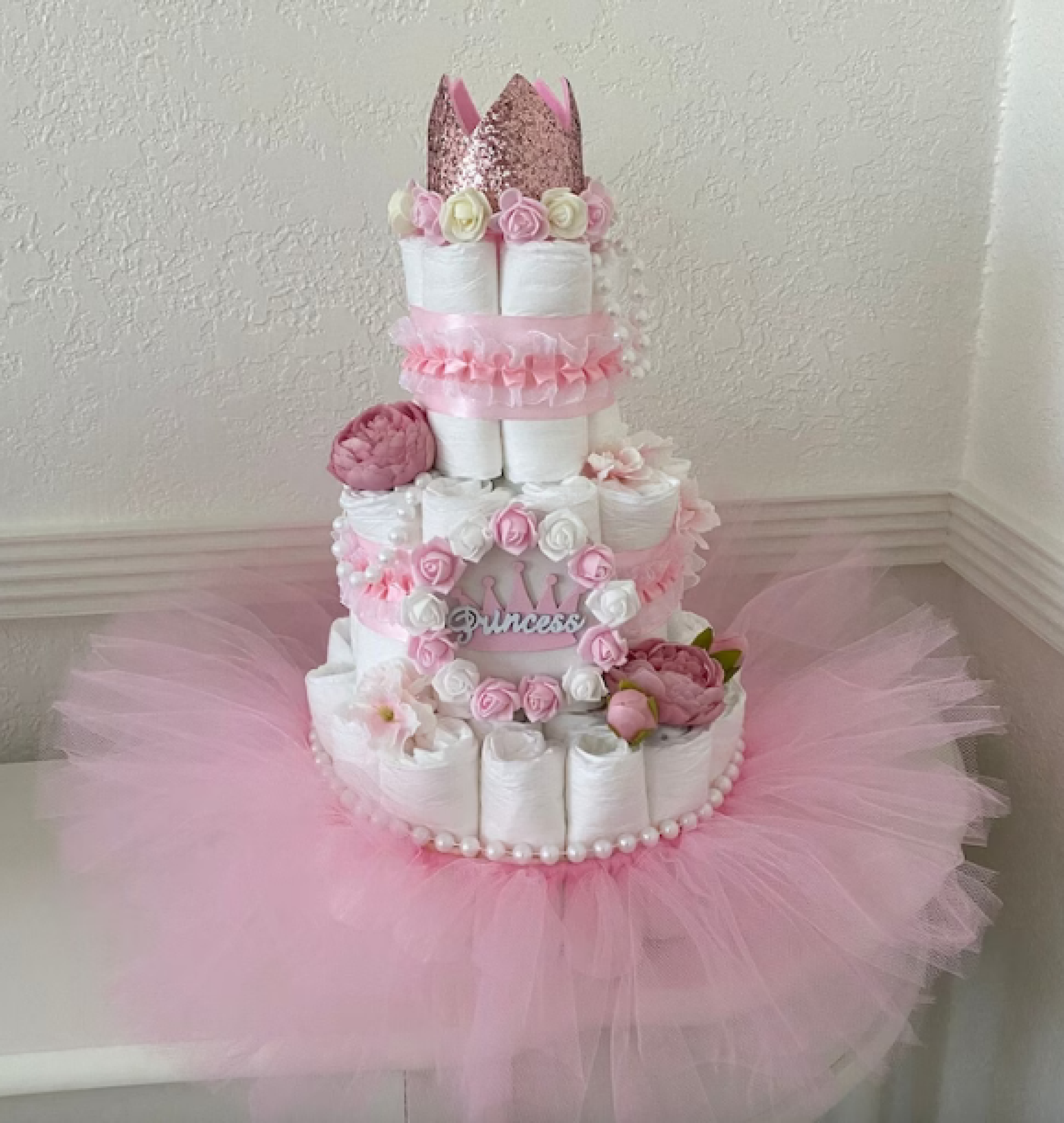 princess diaper cake