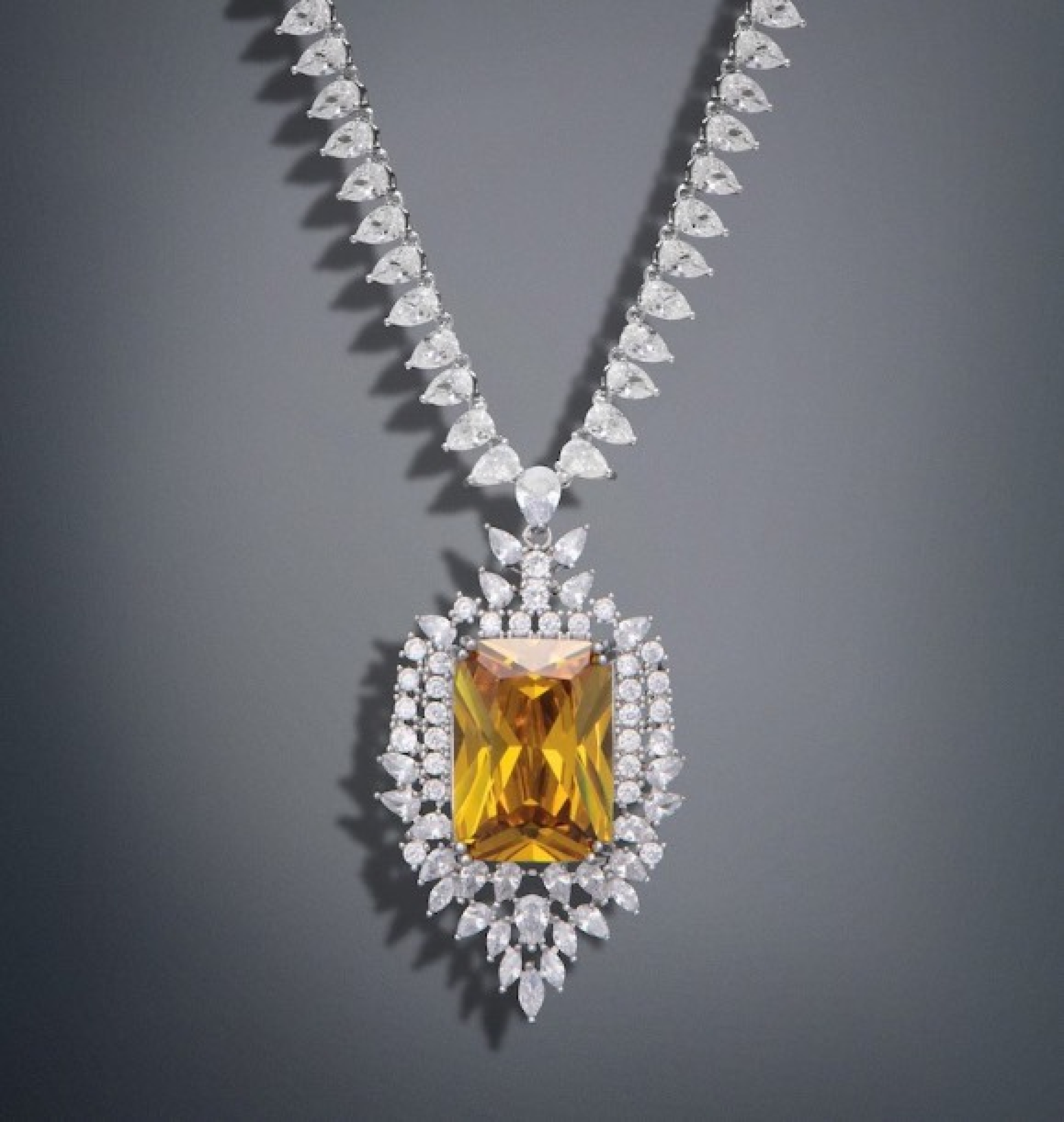 citrine necklace