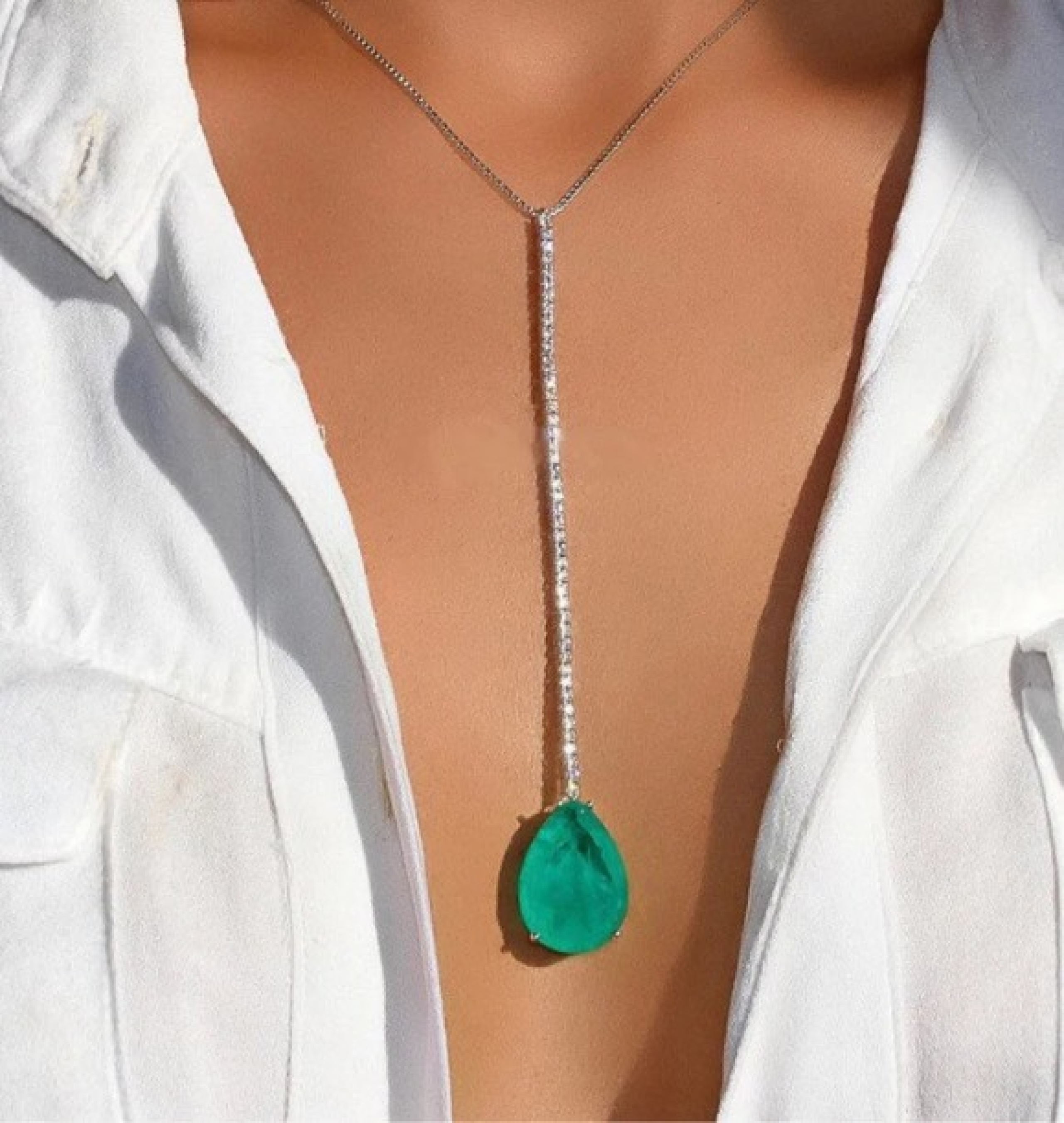 drop necklace