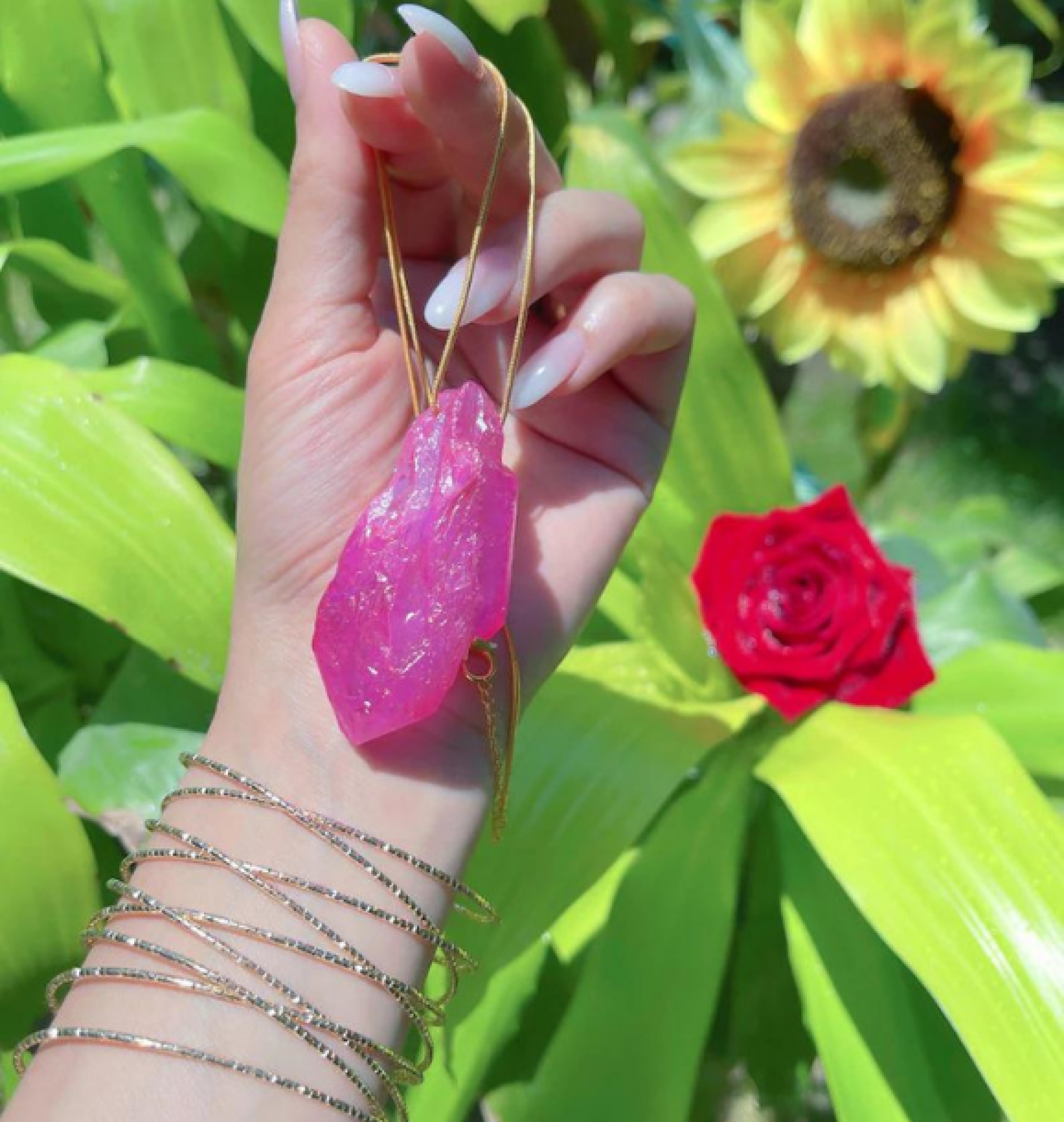 kunzite necklace