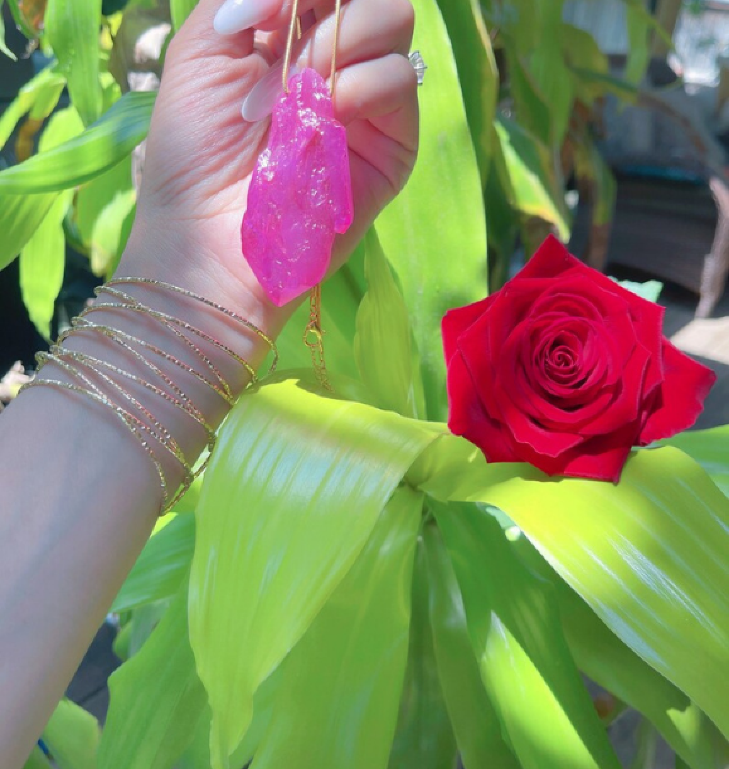kunzite necklace