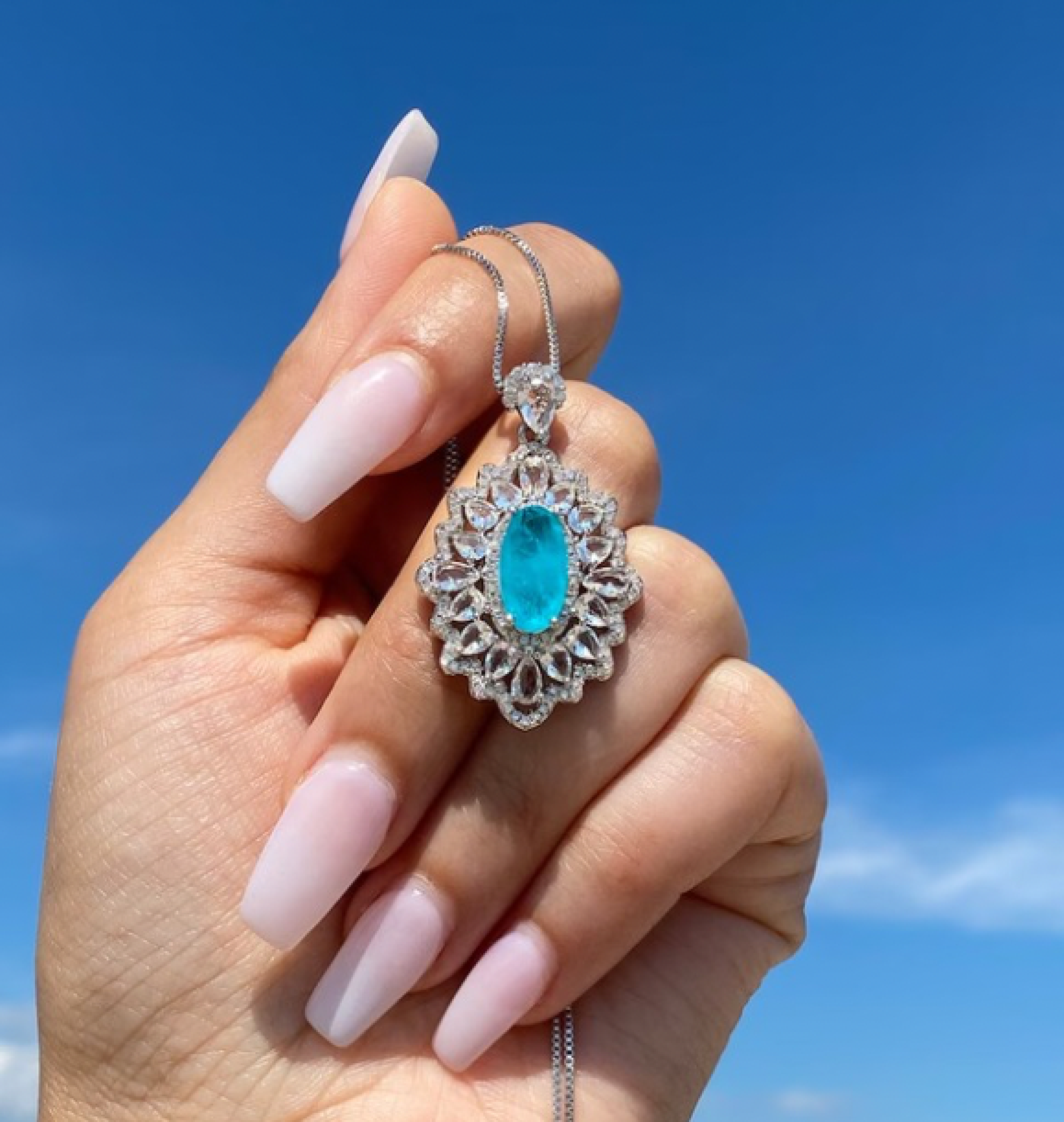 paraiba necklace