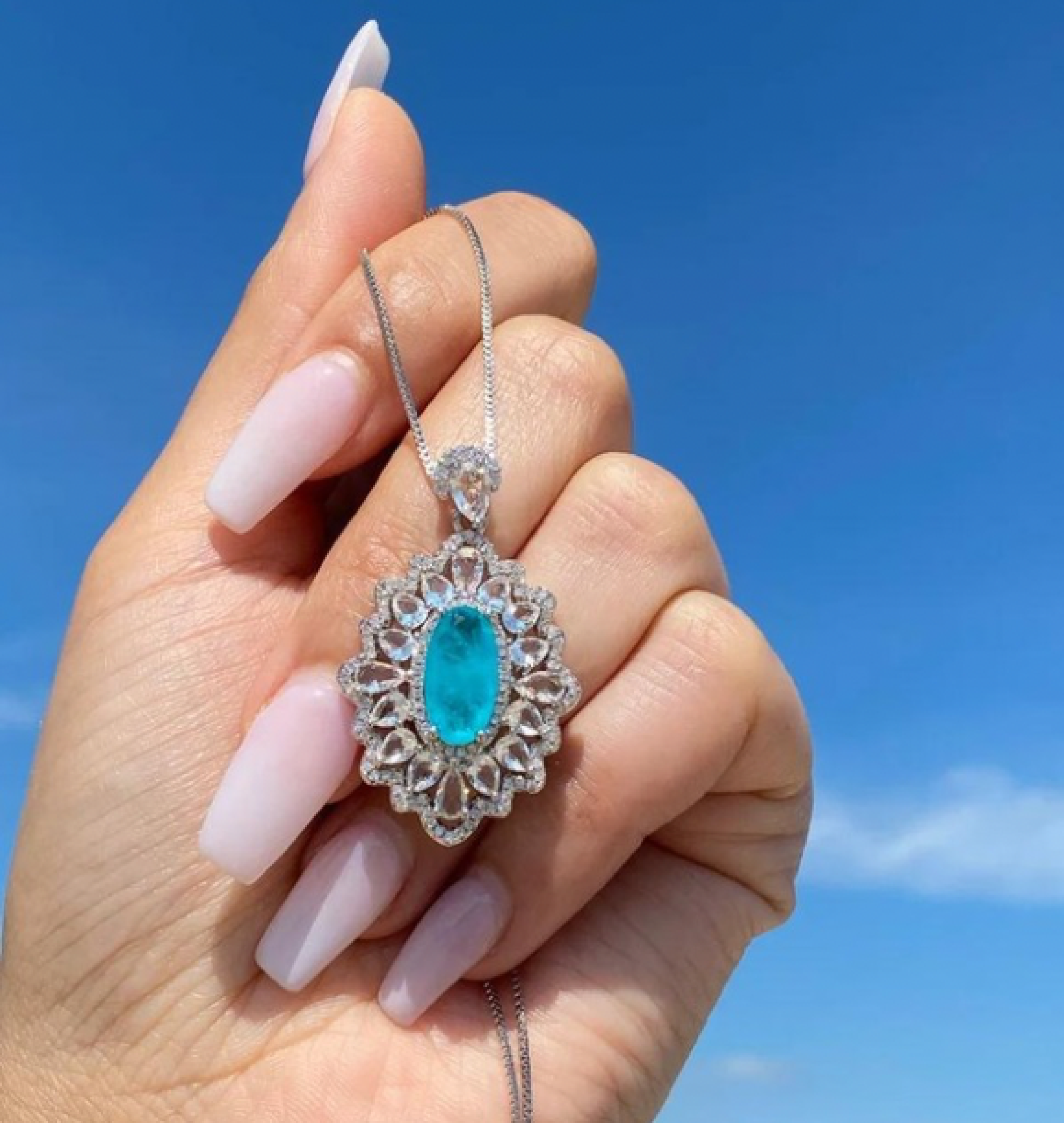 paraiba necklace