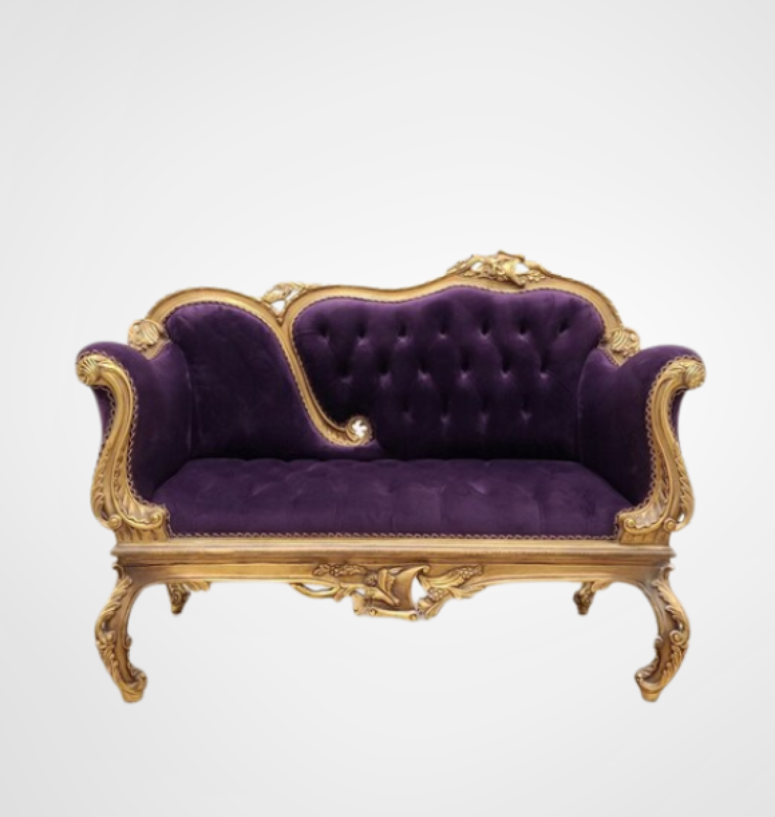 plum settee