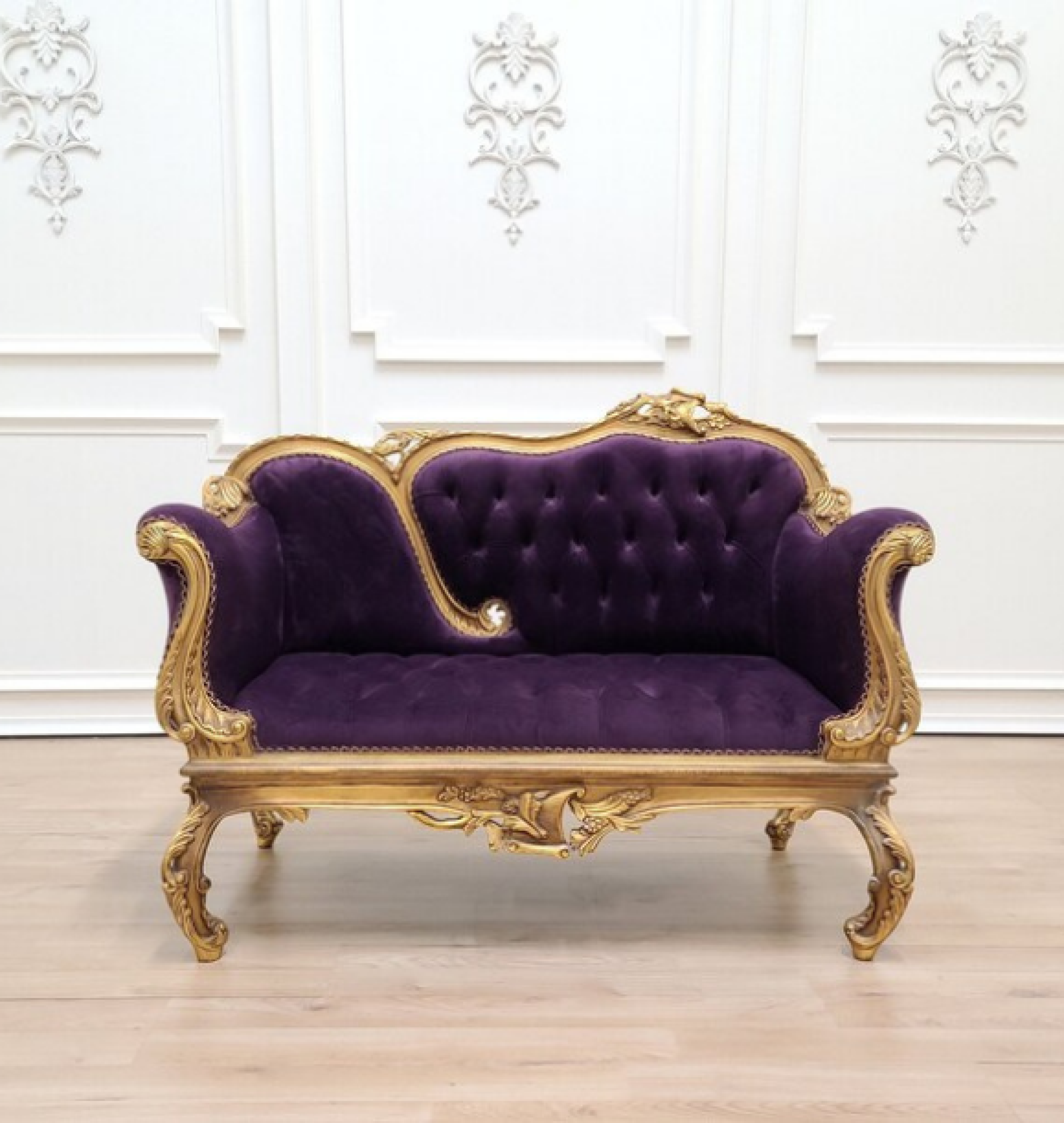 plum settee