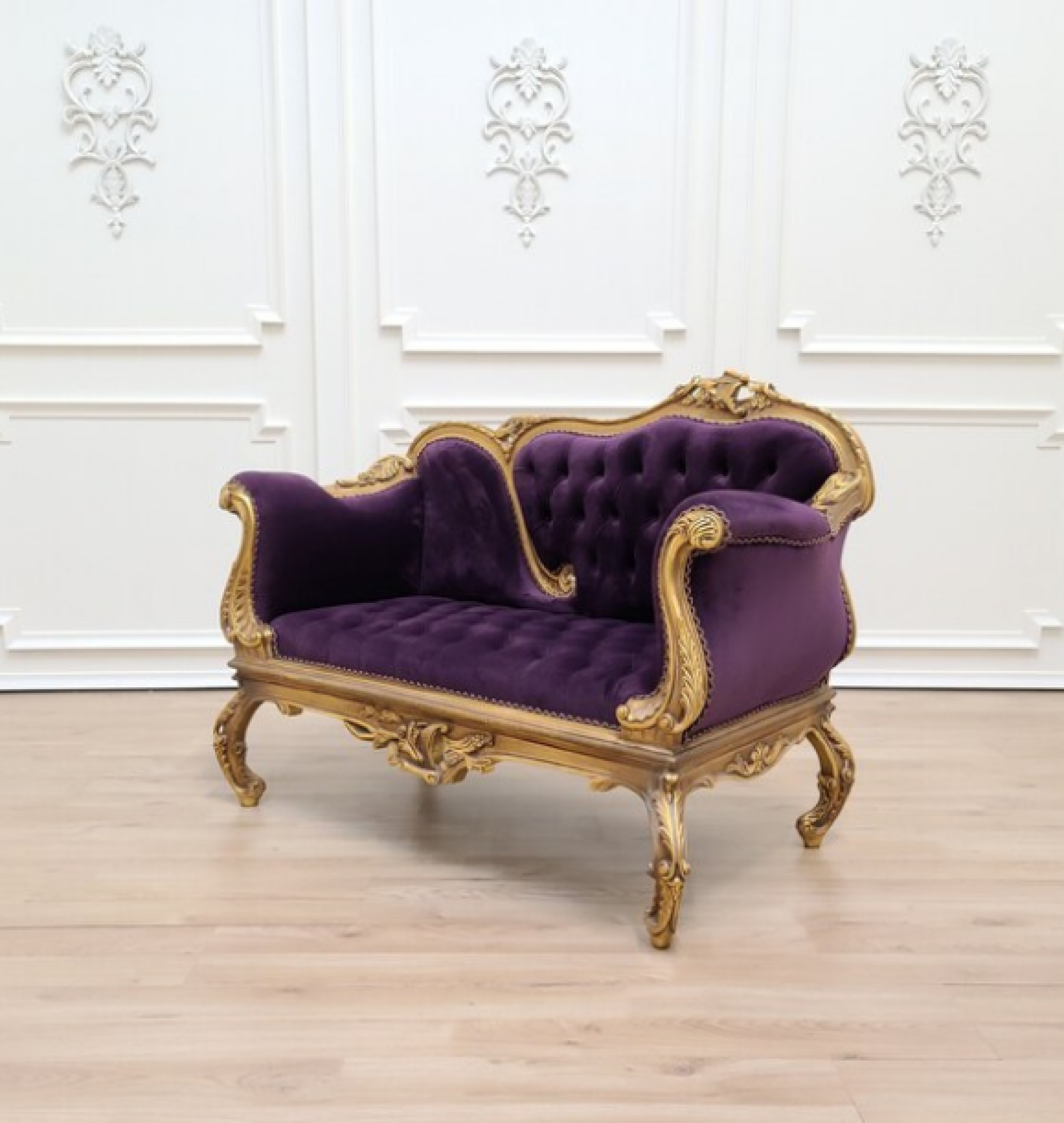 plum settee