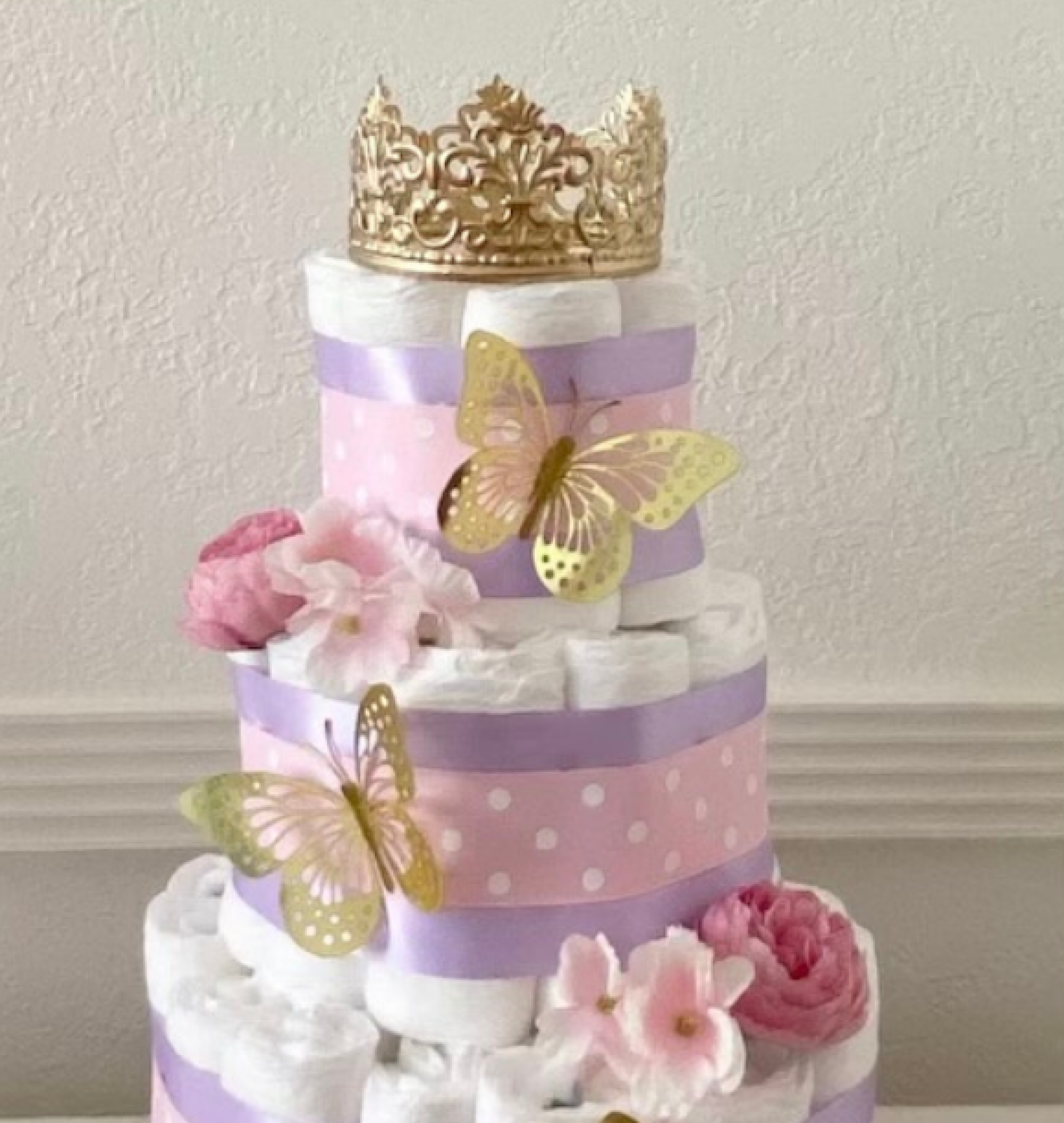 princess diaper cake