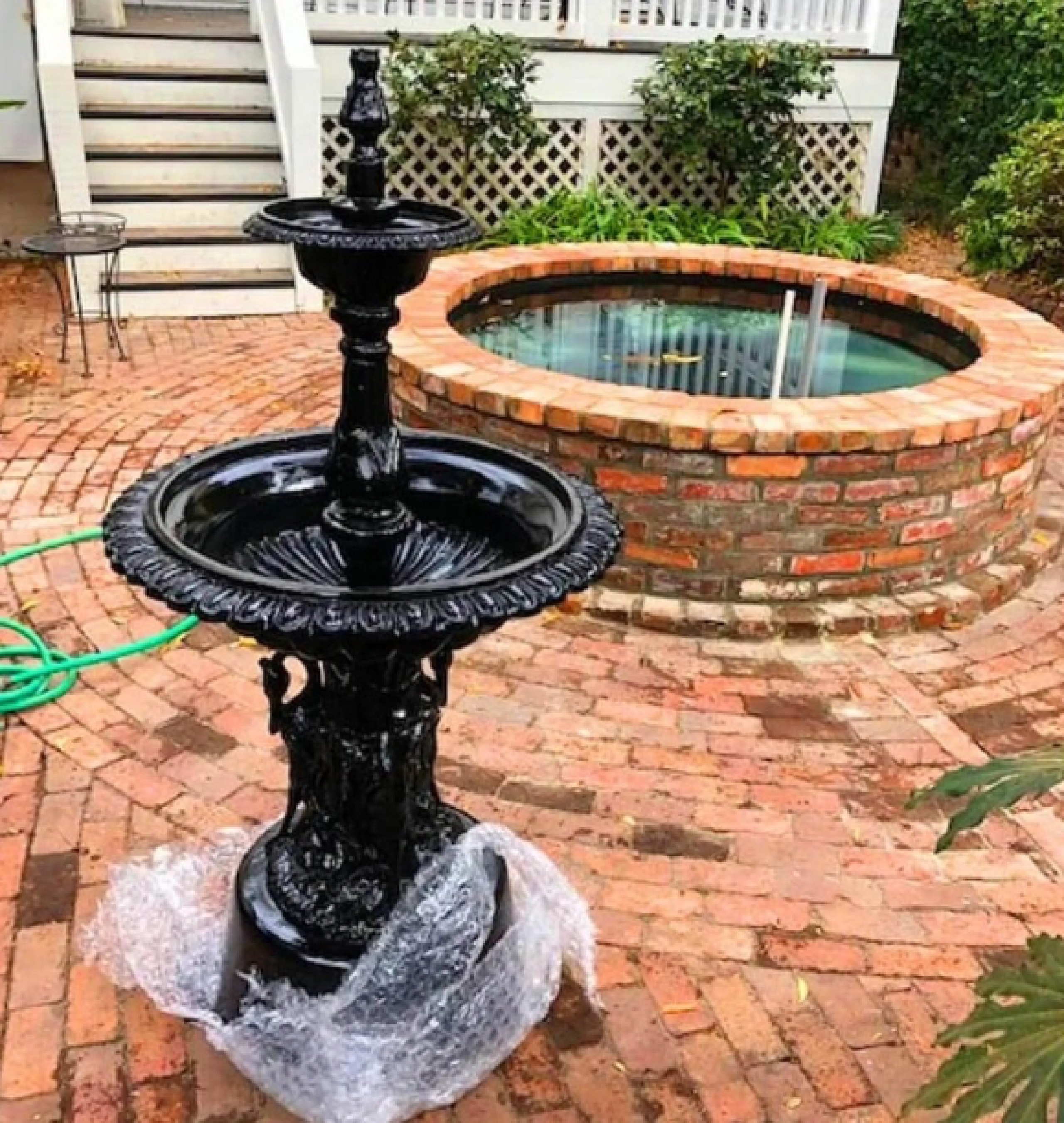 garden fountain