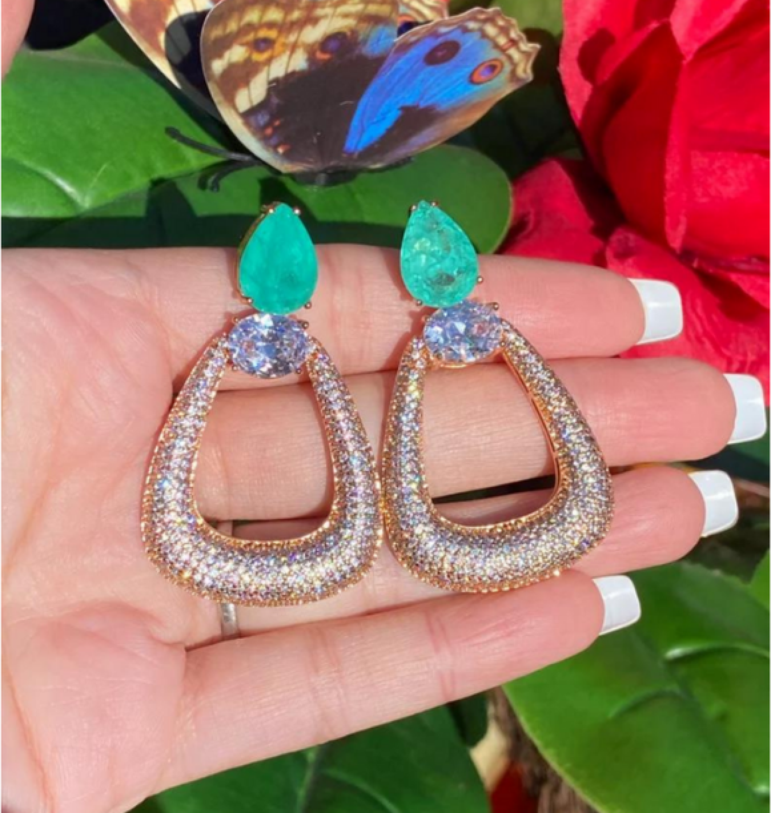 hoop earrings
