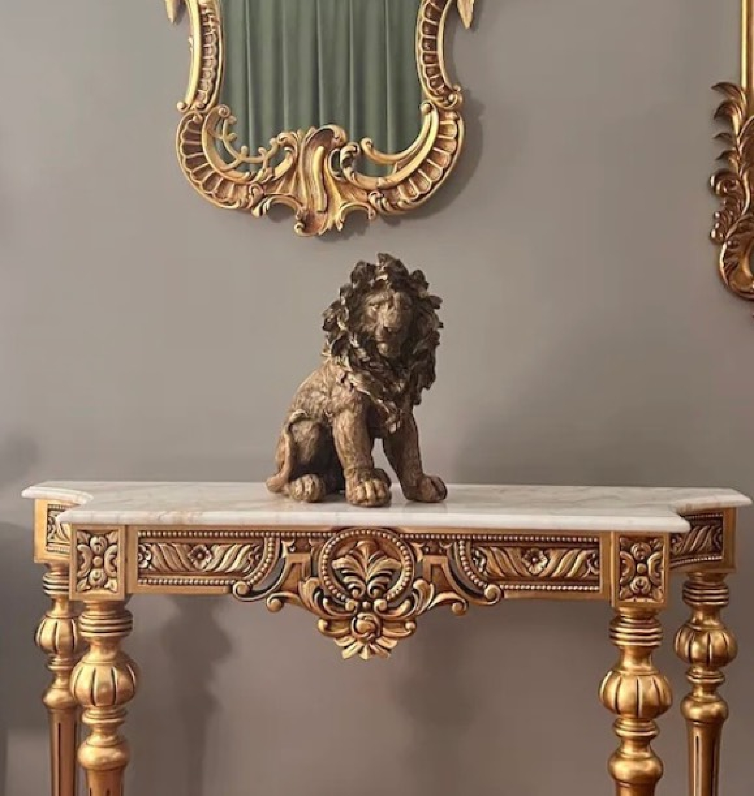 gold table