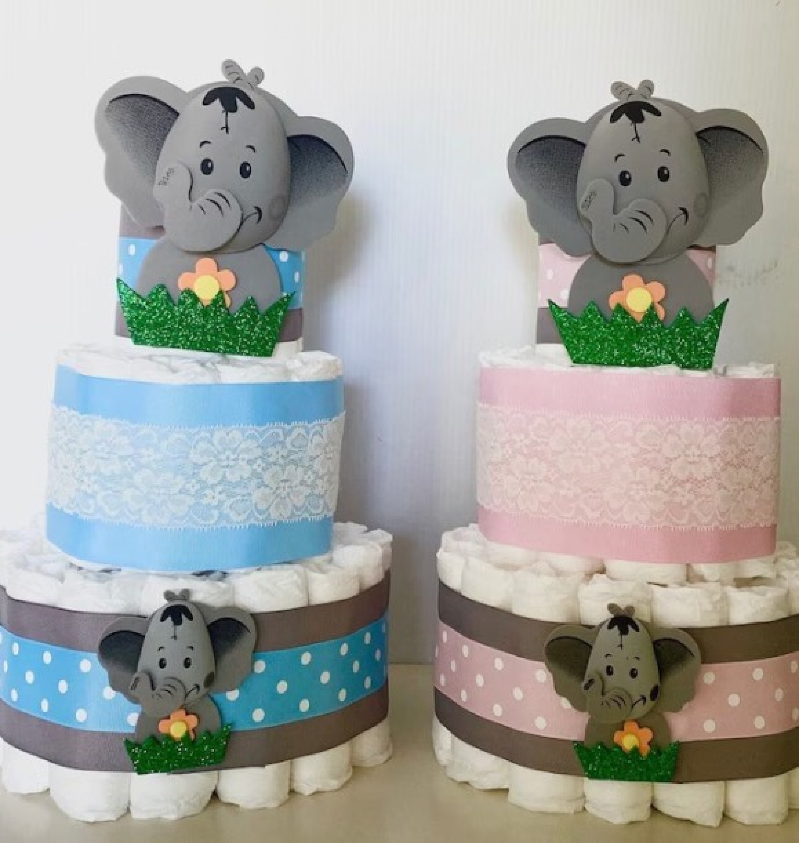 elephant diaper cake