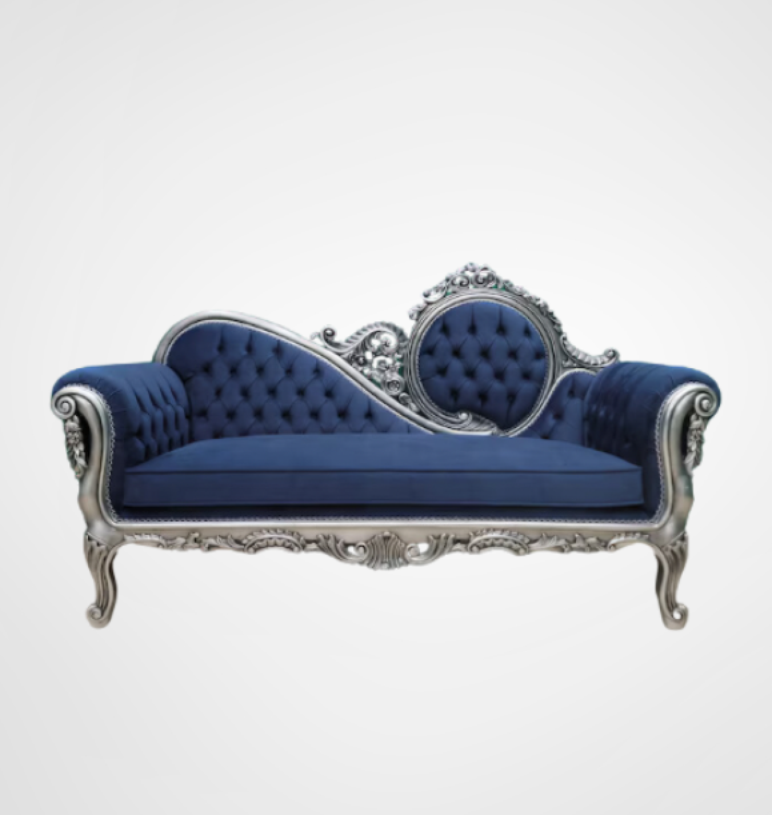 navy chaise