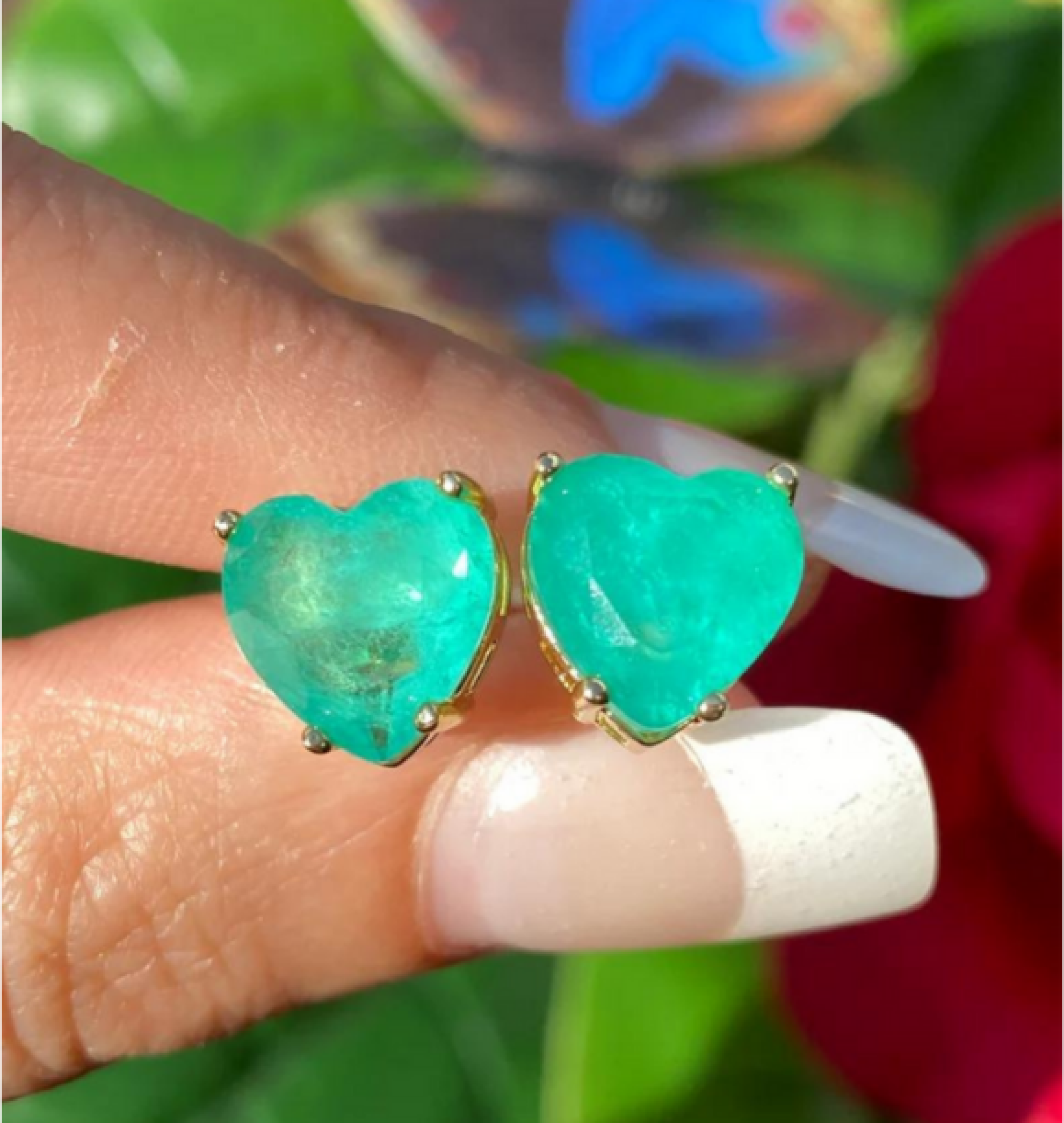 emerald earrings
