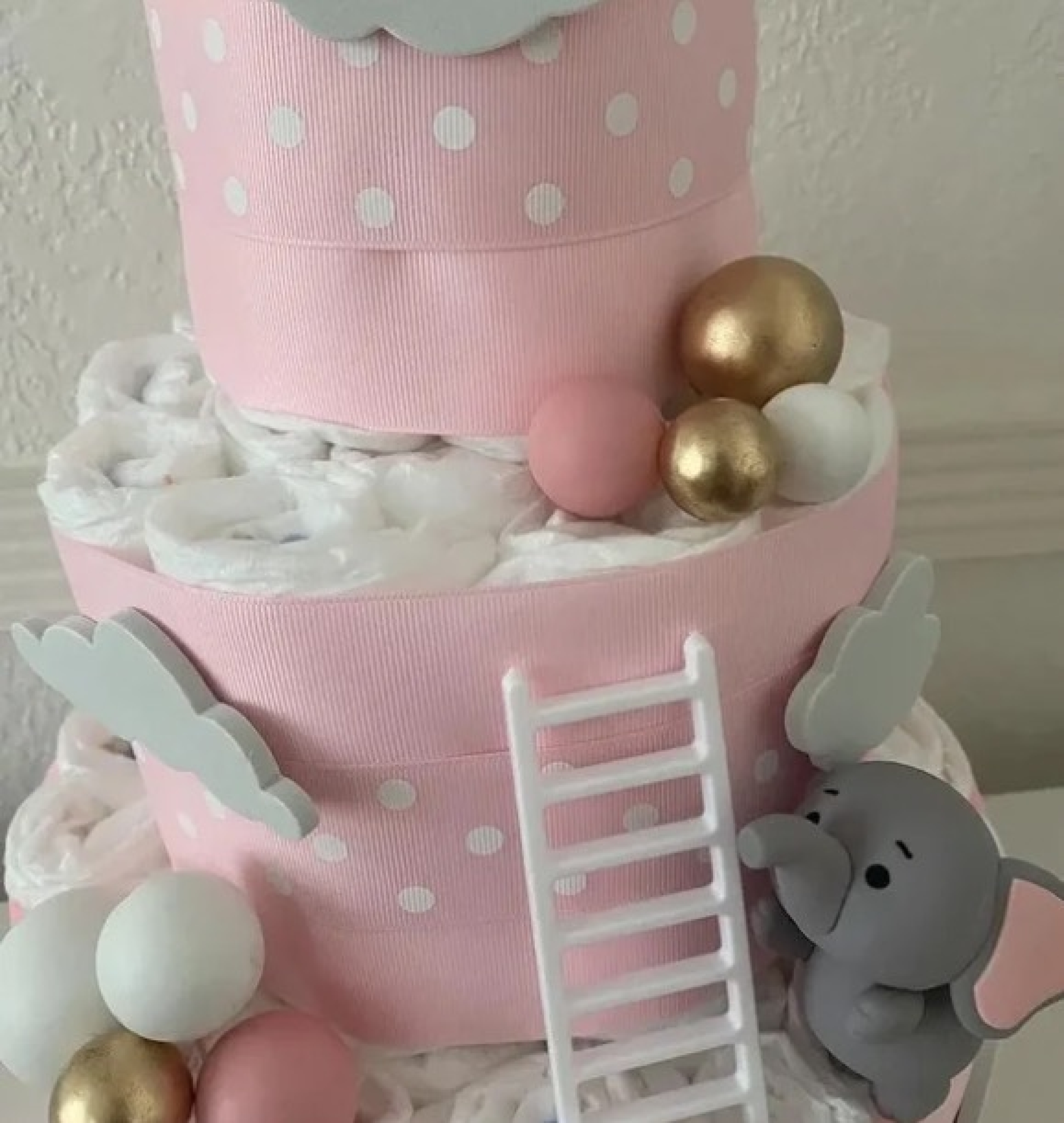 elephant diaper cake
