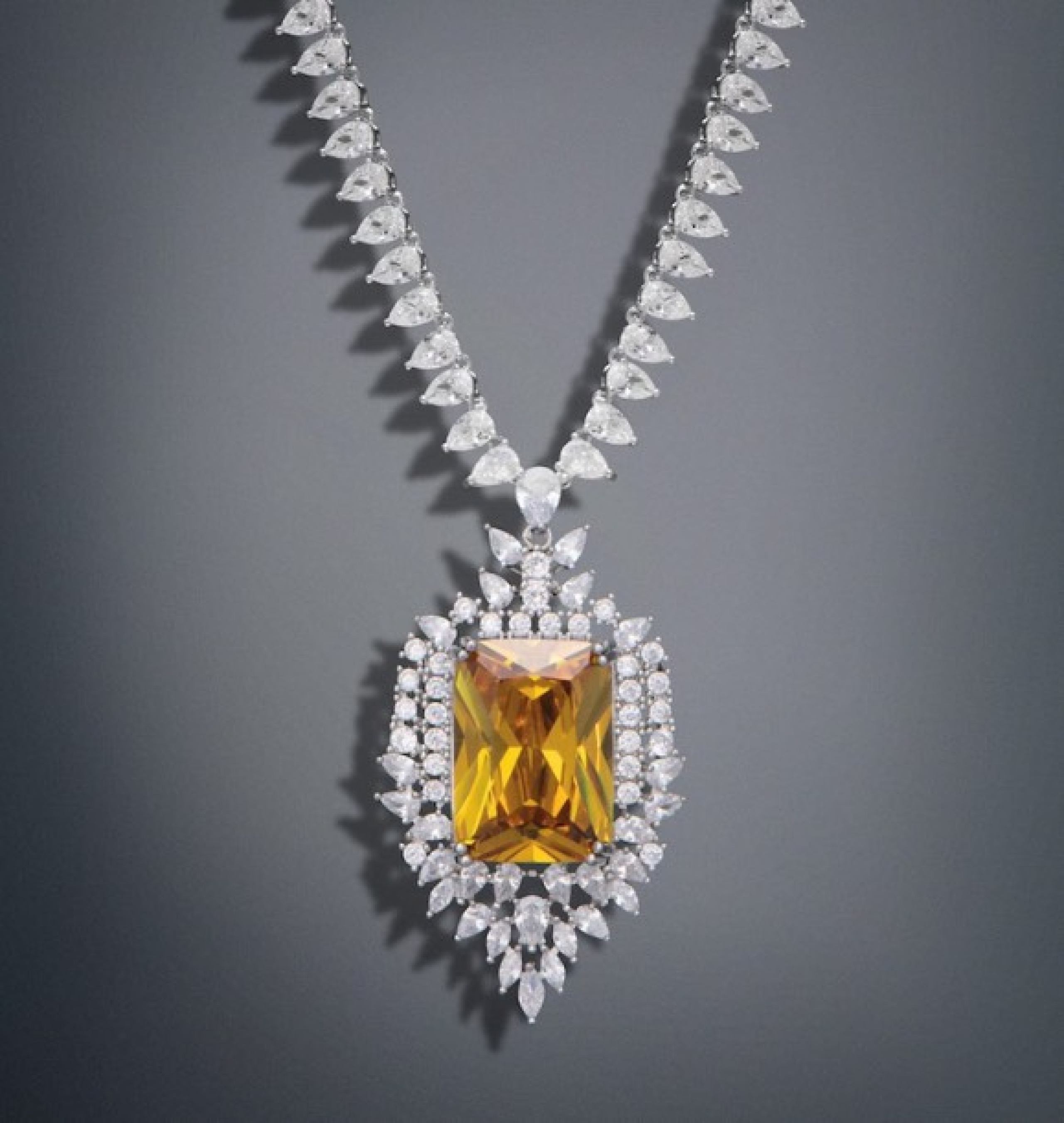 citrine necklace