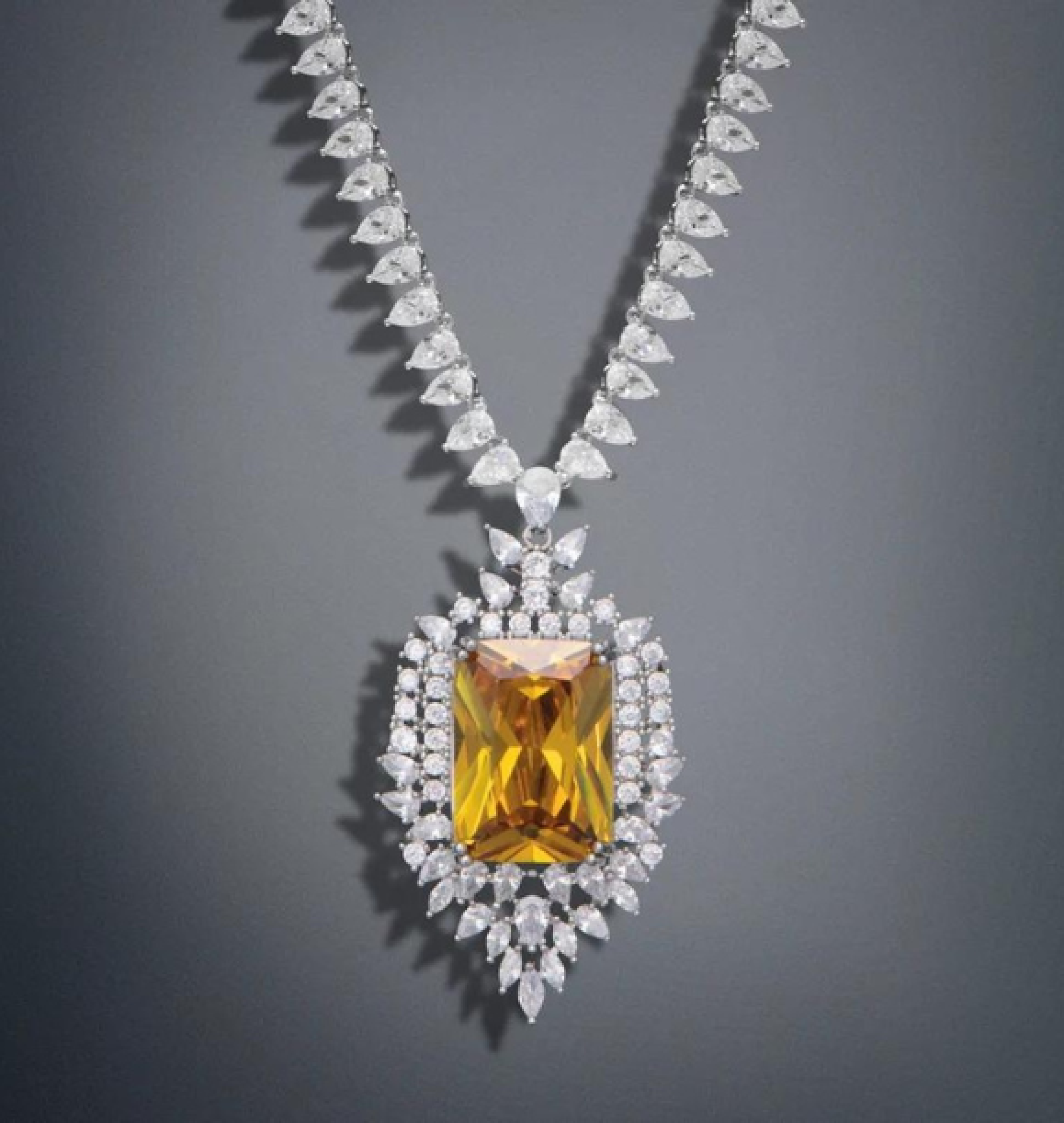 citrine necklace