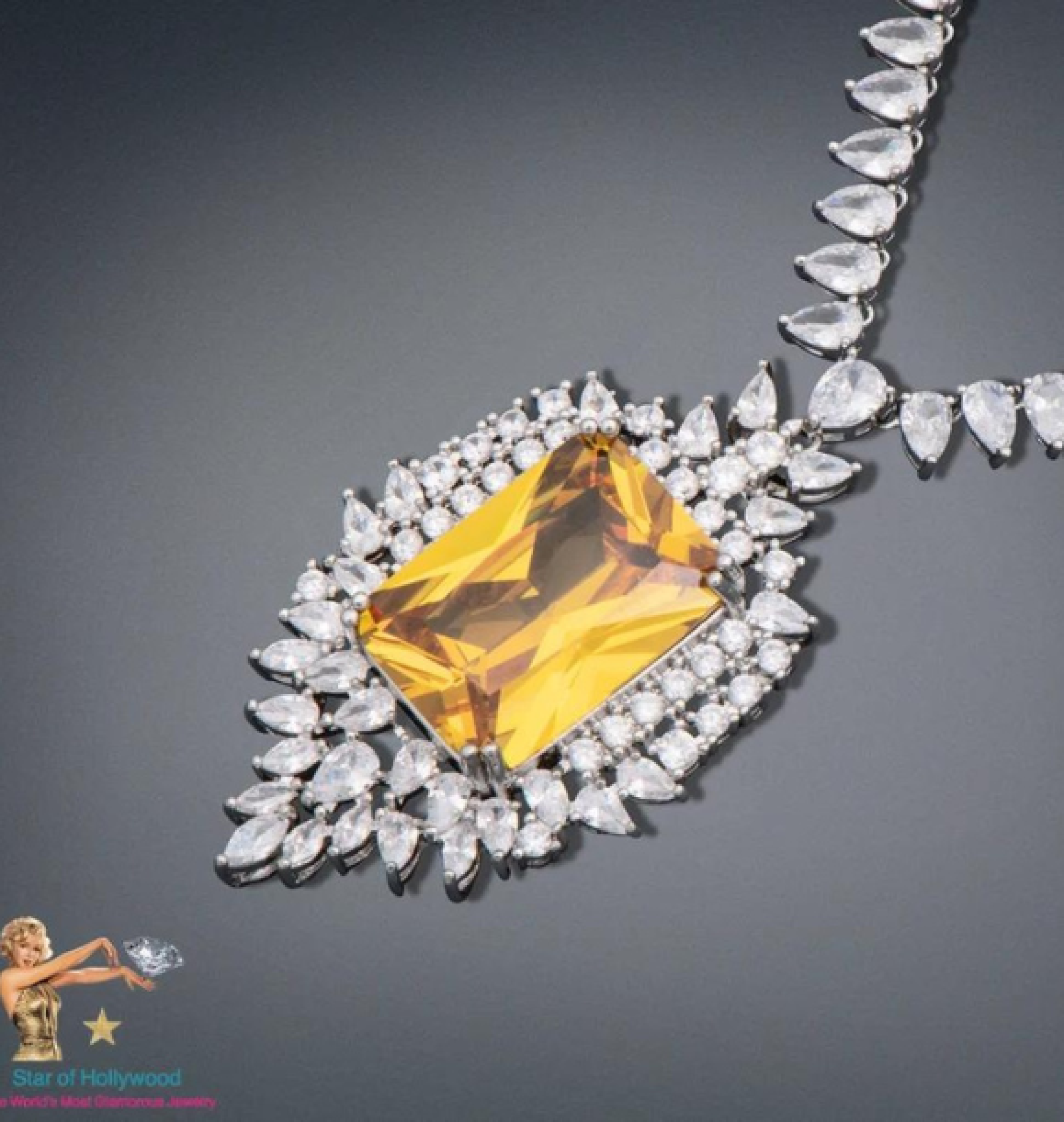 citrine necklace
