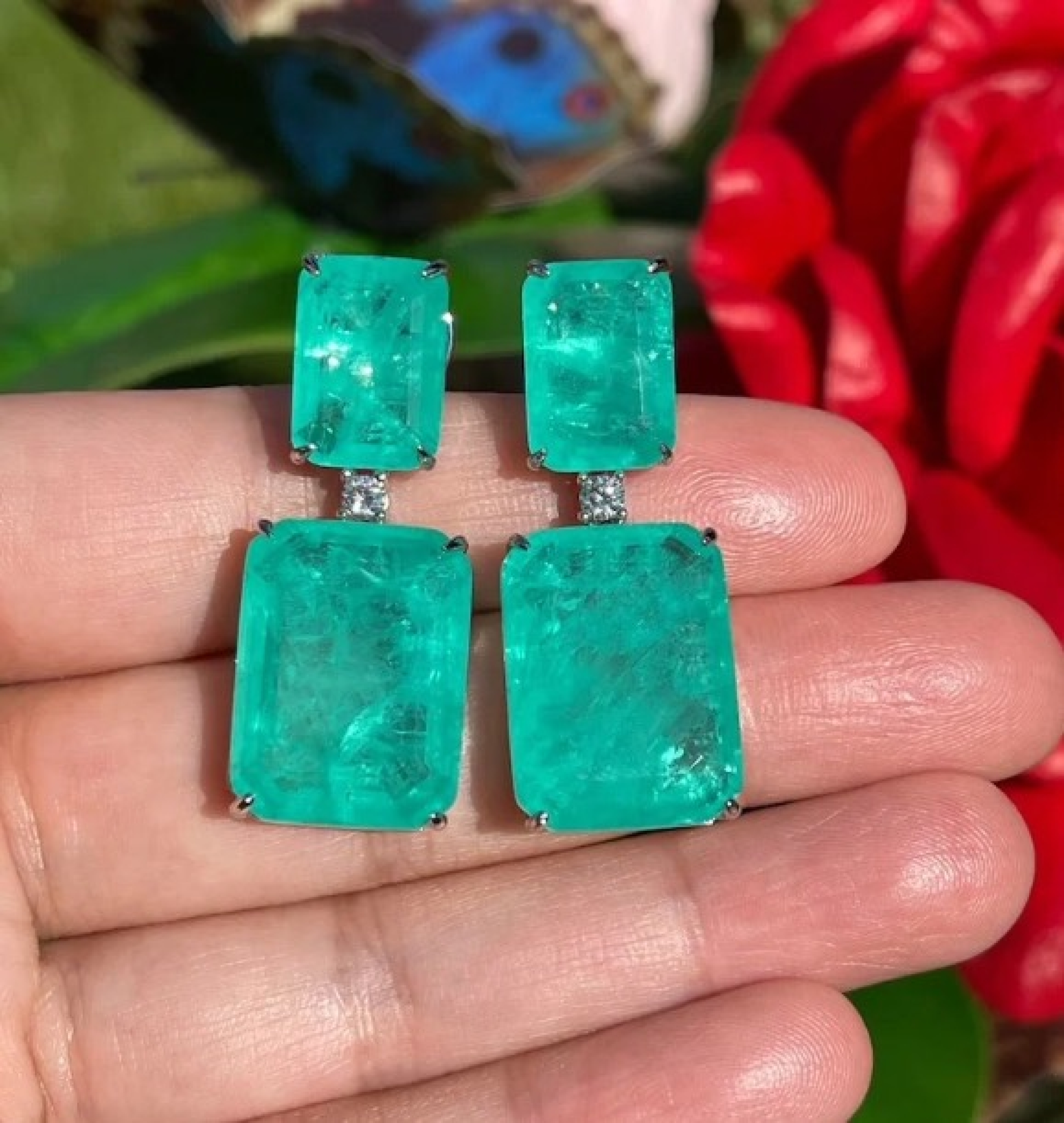 emerald earrings
