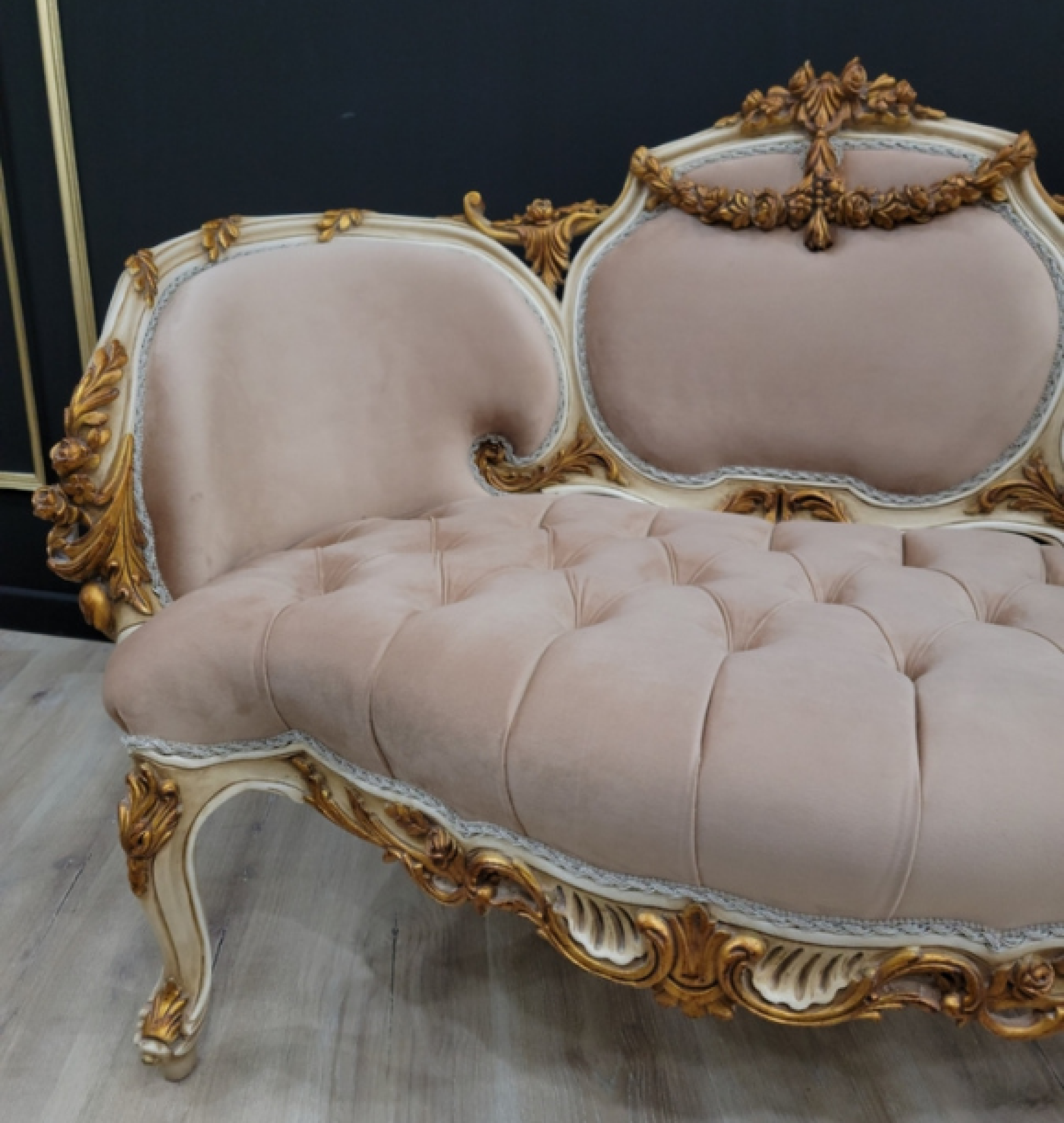 taupe settee