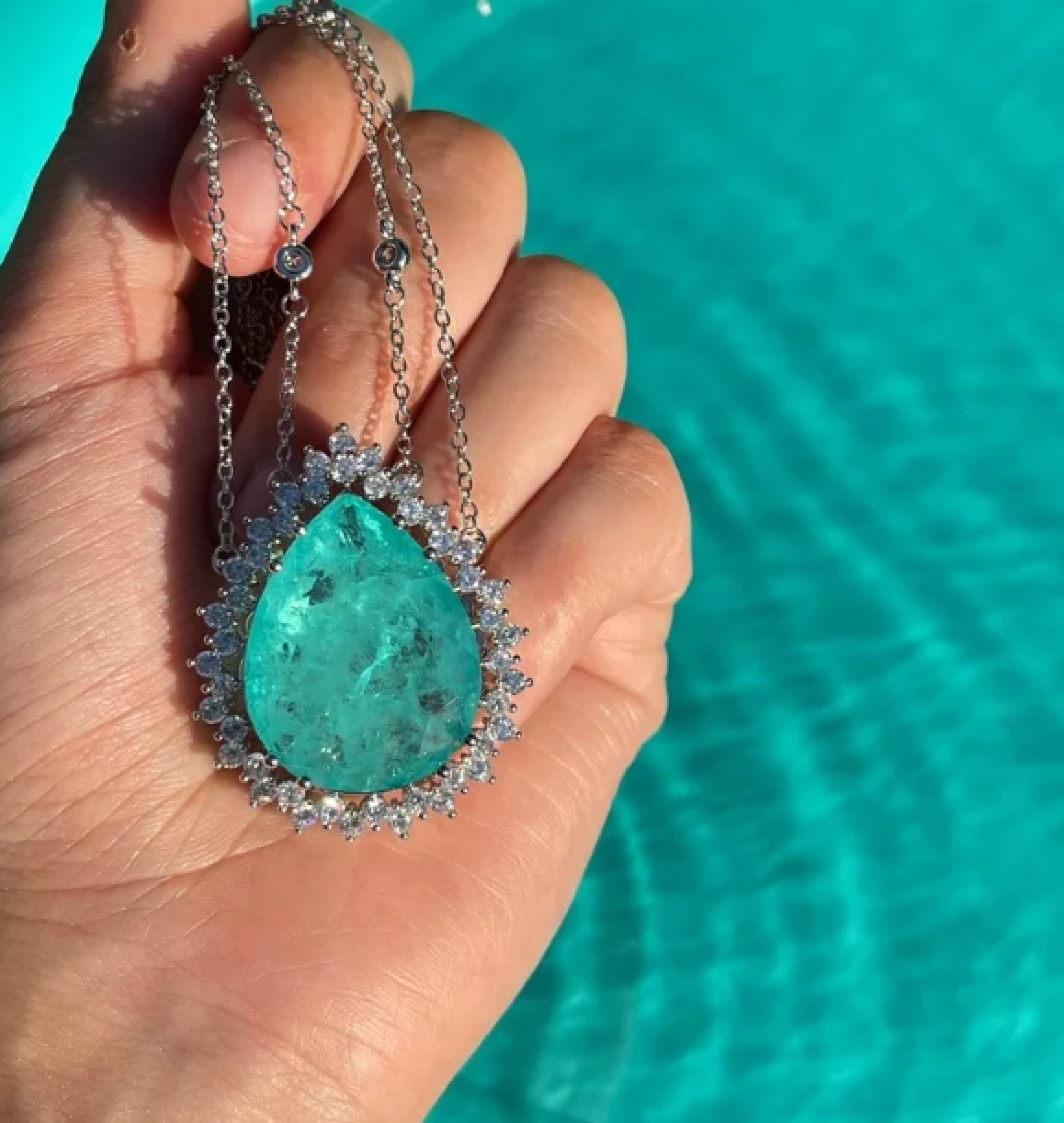 paraiba necklace