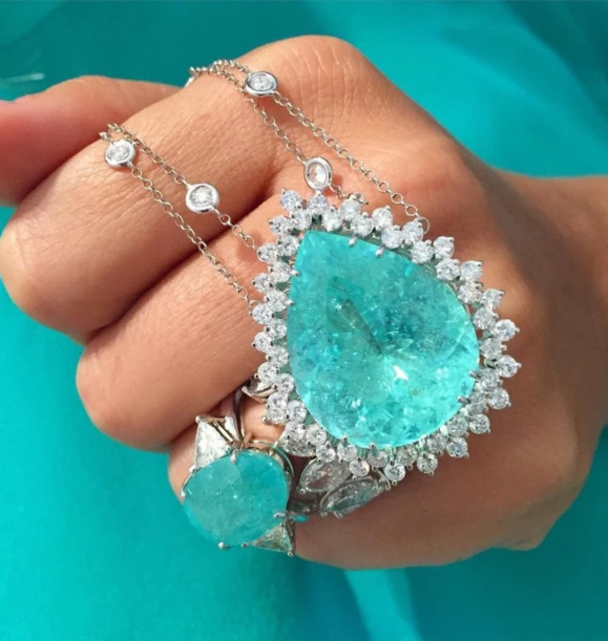paraiba necklace