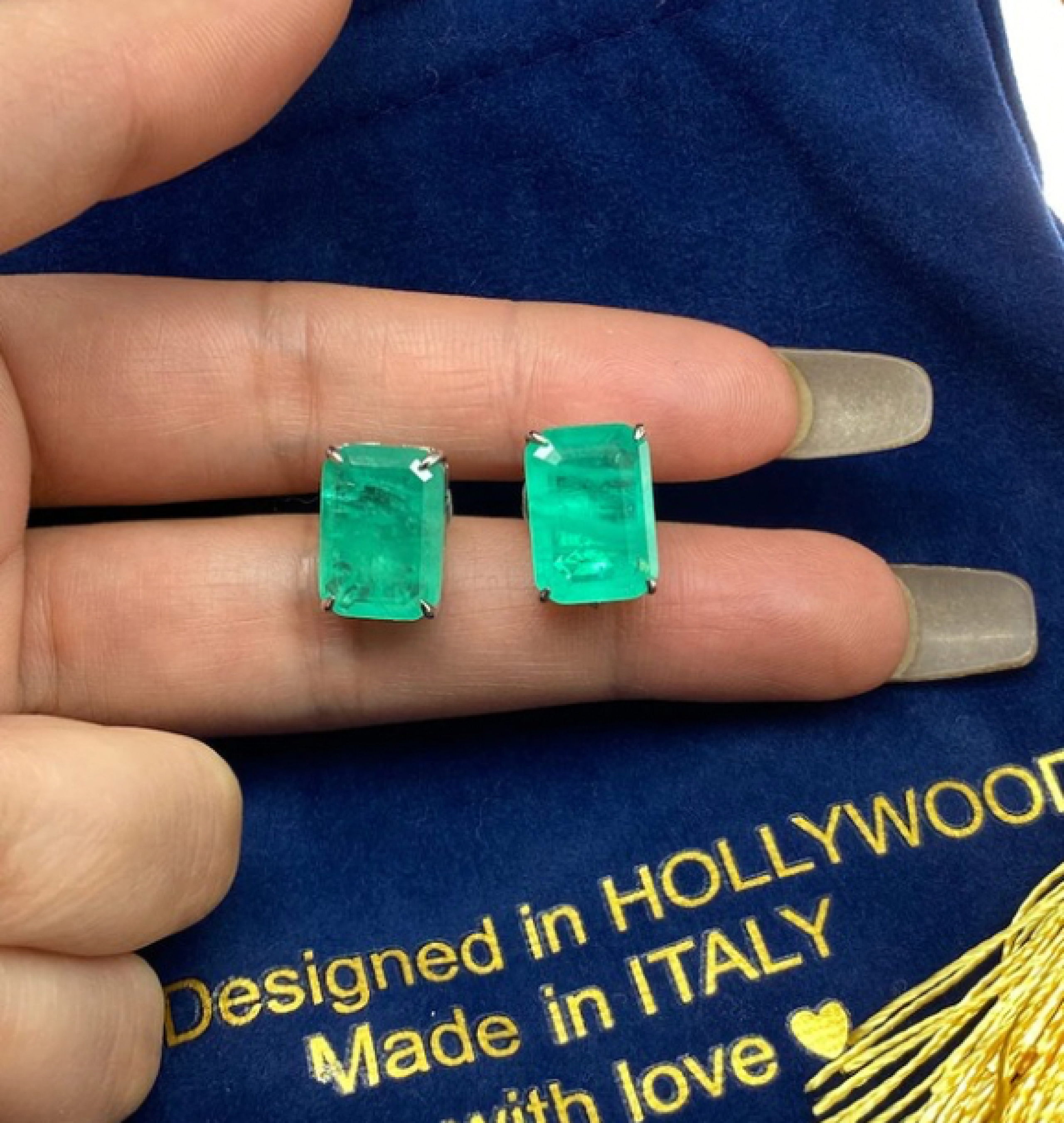 emerald earrings
