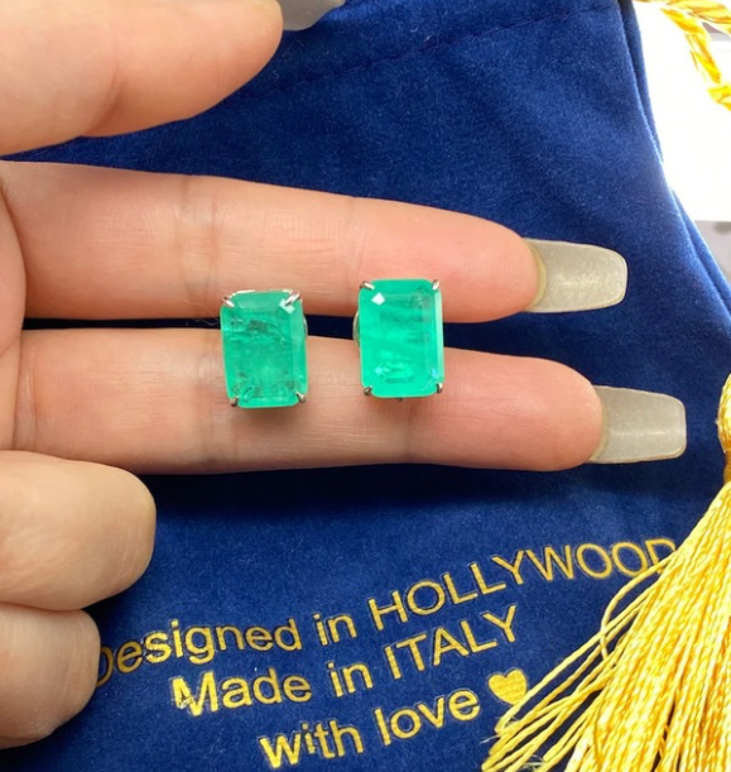 emerald earrings