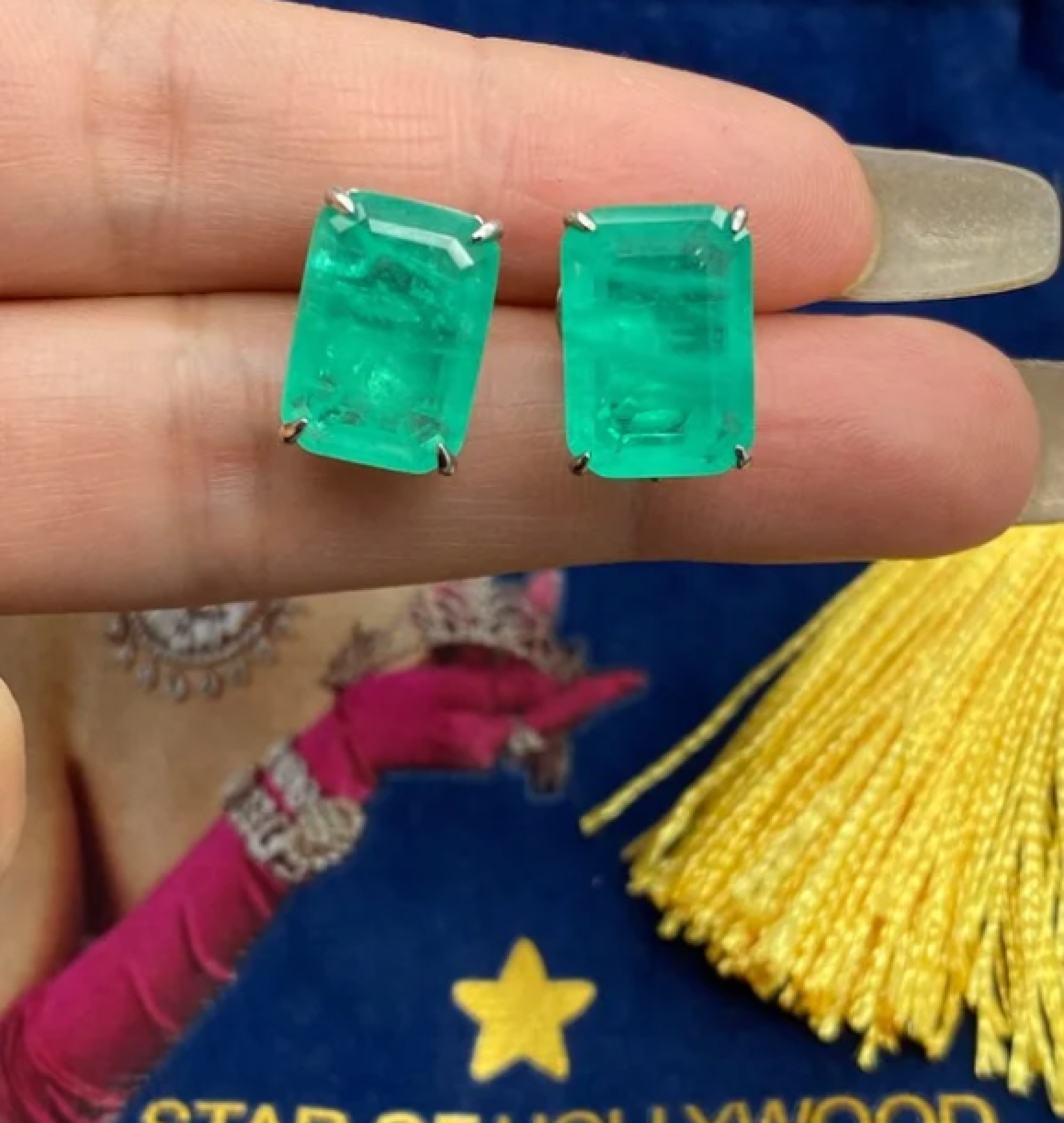emerald earrings