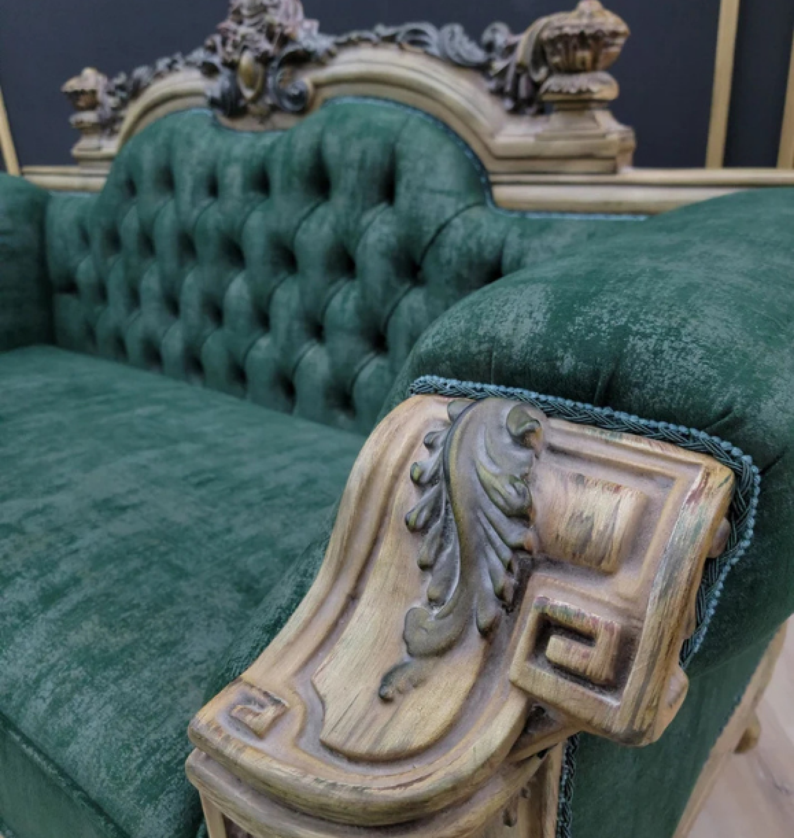 emerald sofa