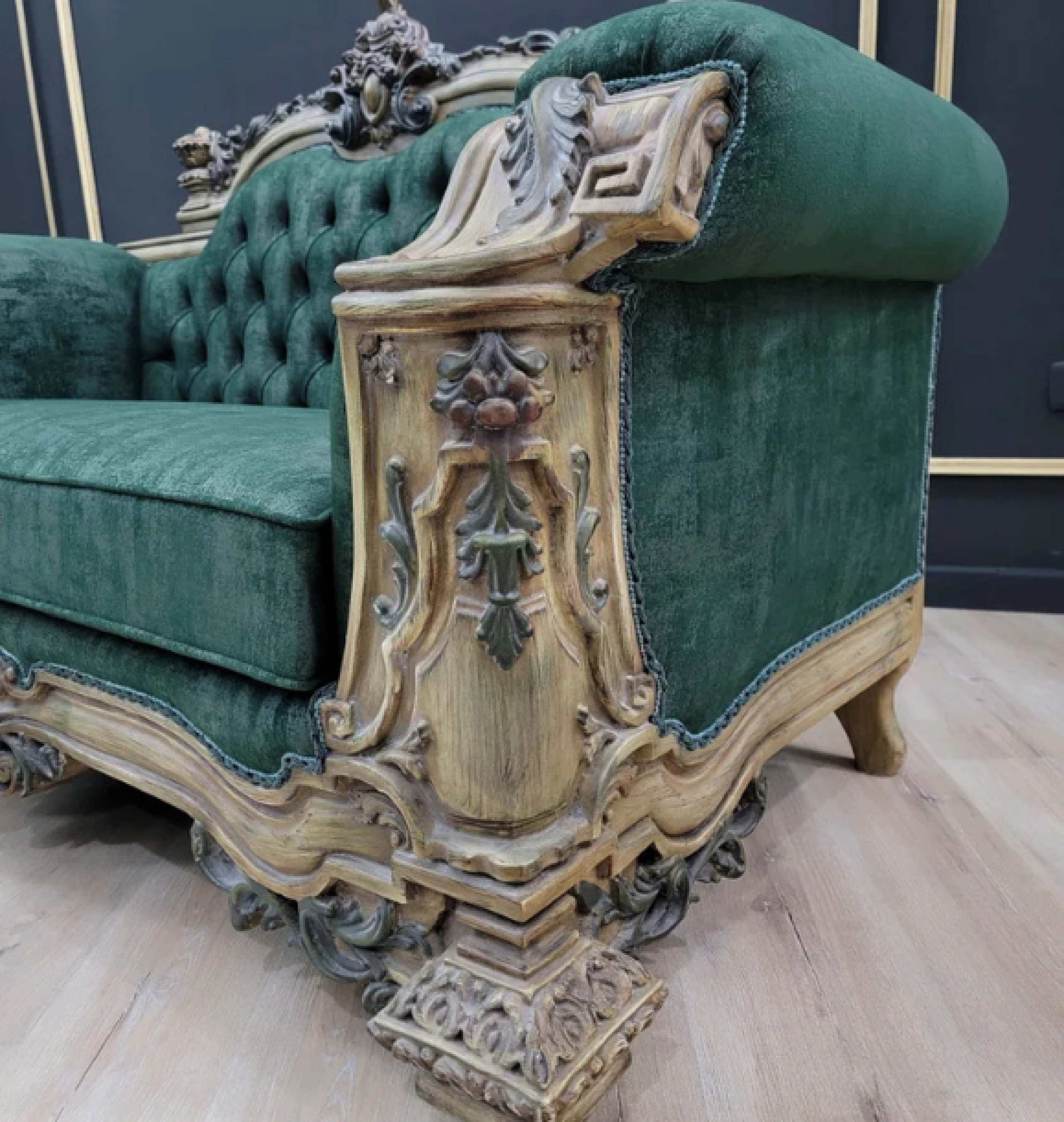 emerald sofa