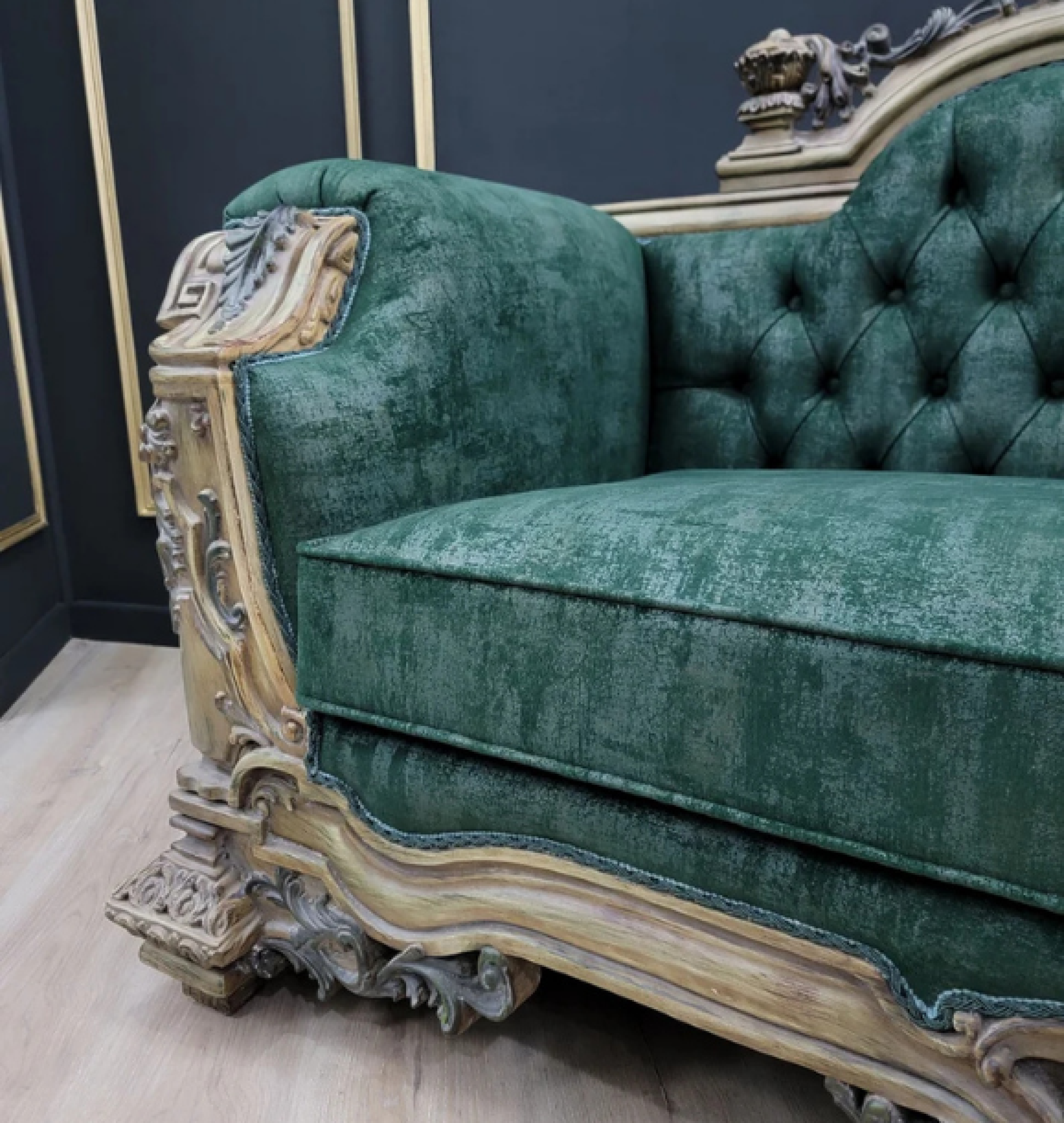 emerald sofa