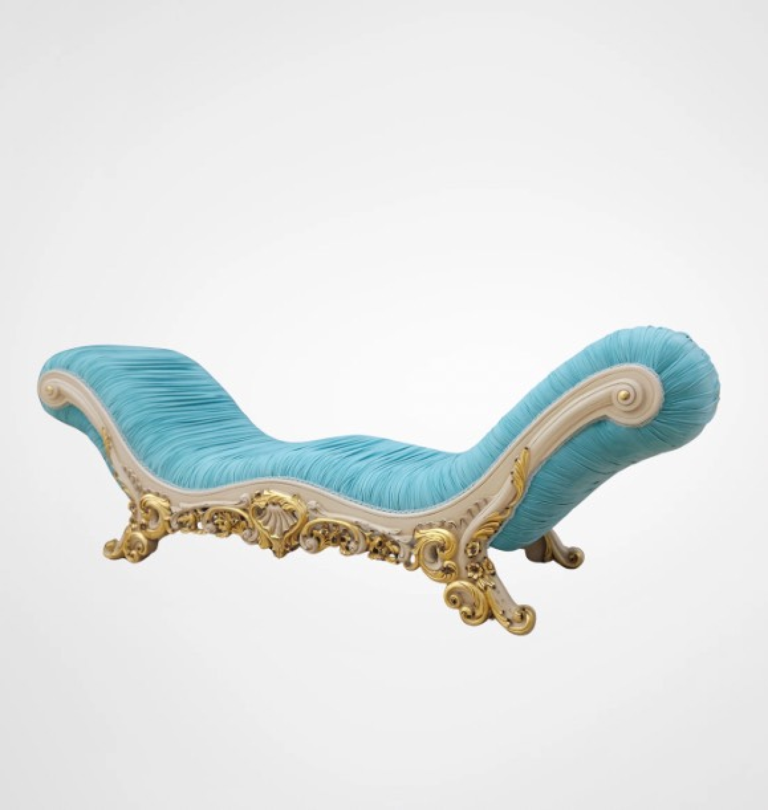 turquoise chaise