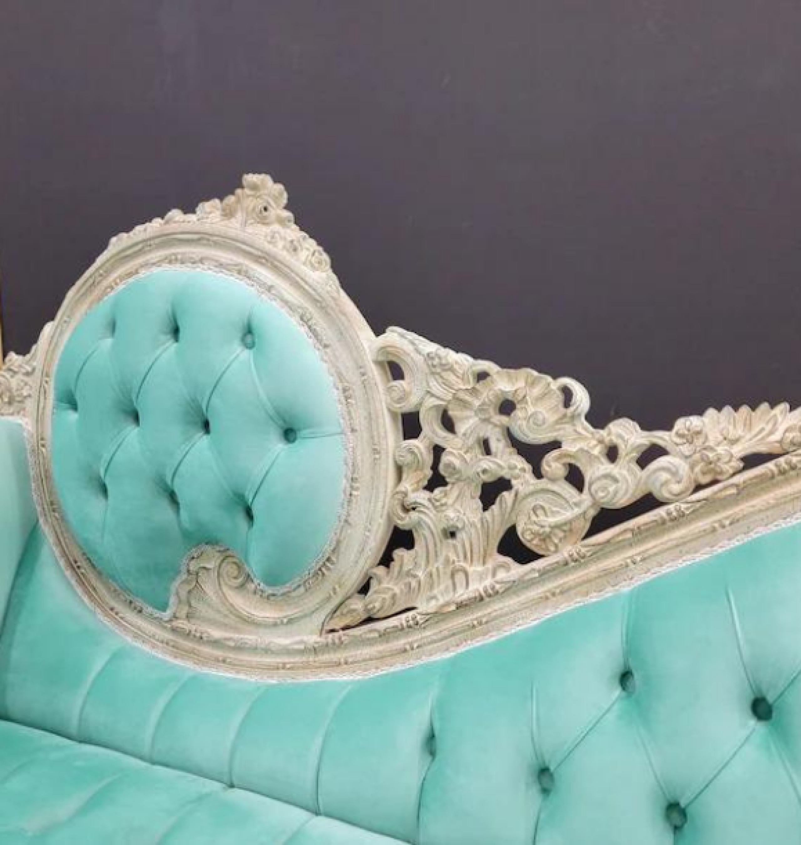 seafoam chaise