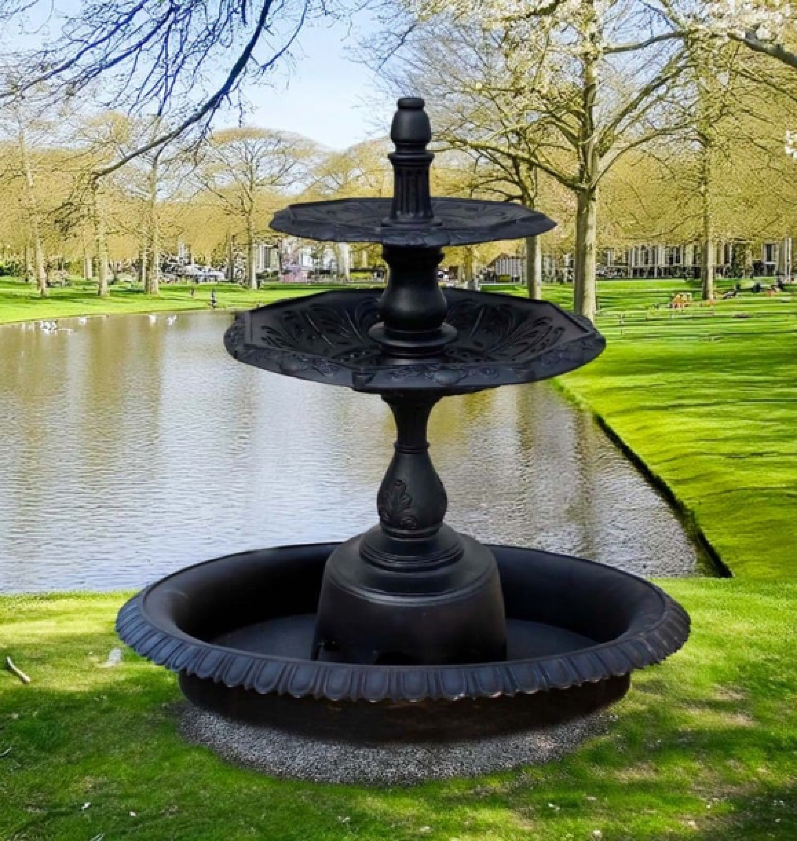 garden fountain