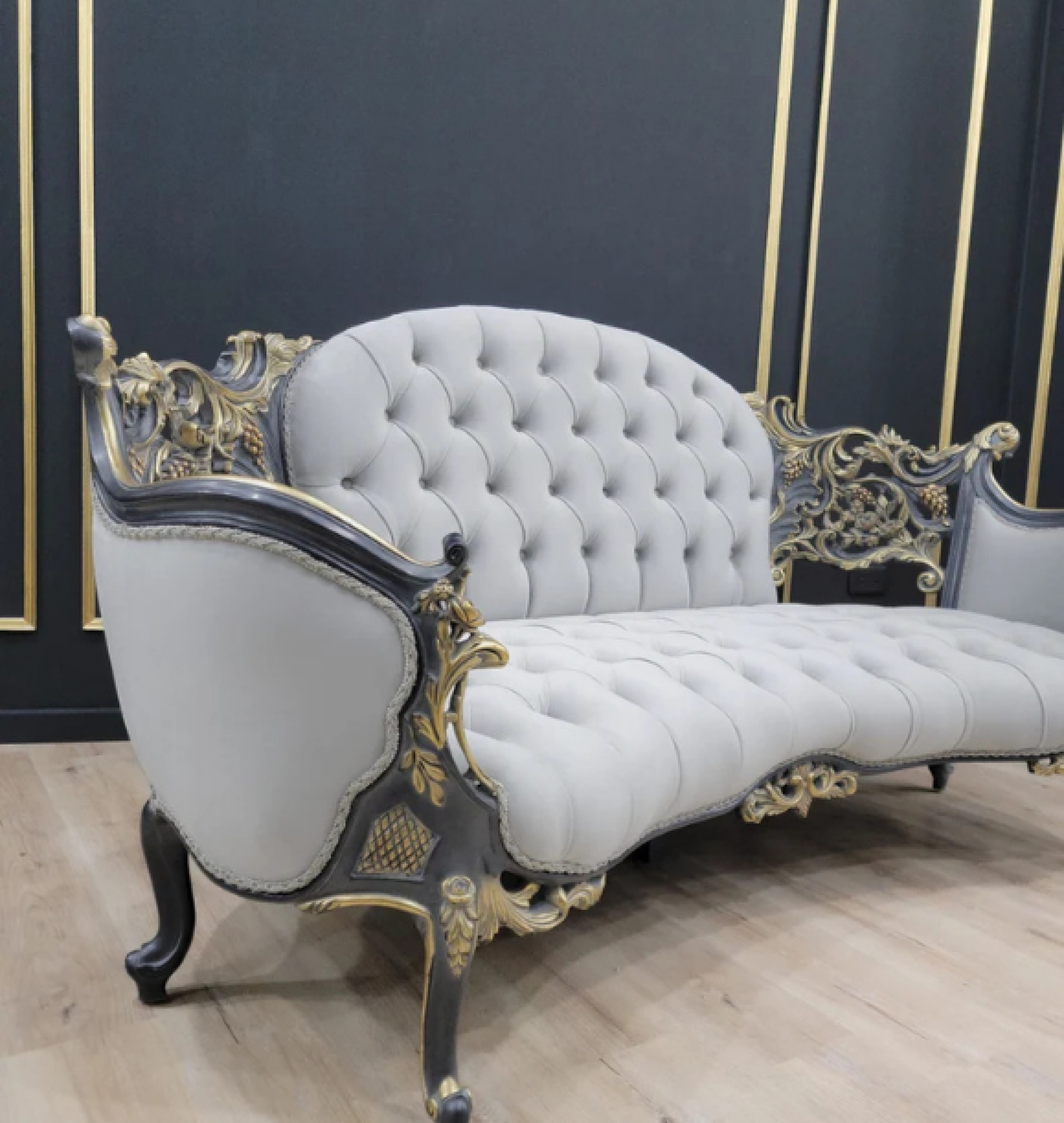 grey sofa