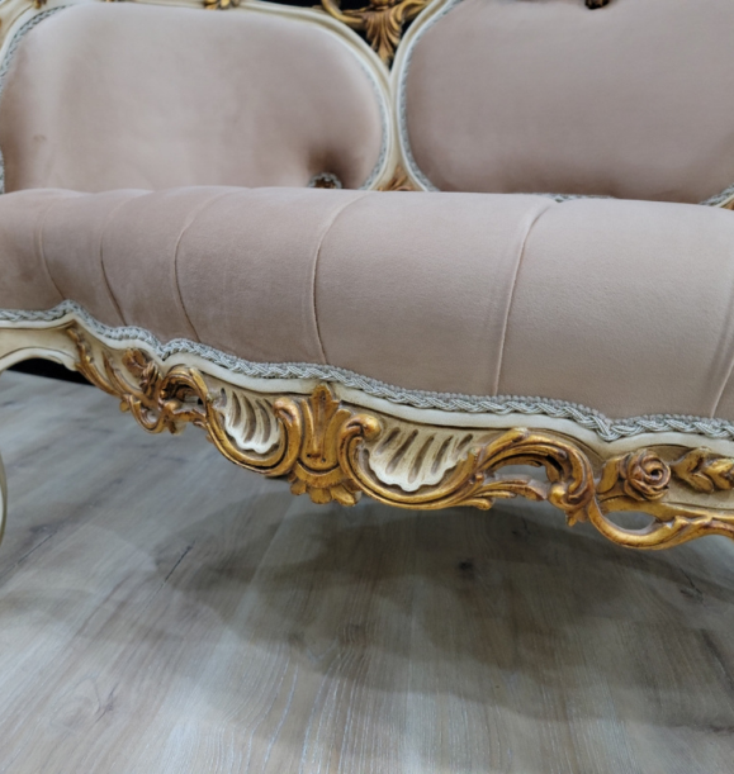 taupe settee