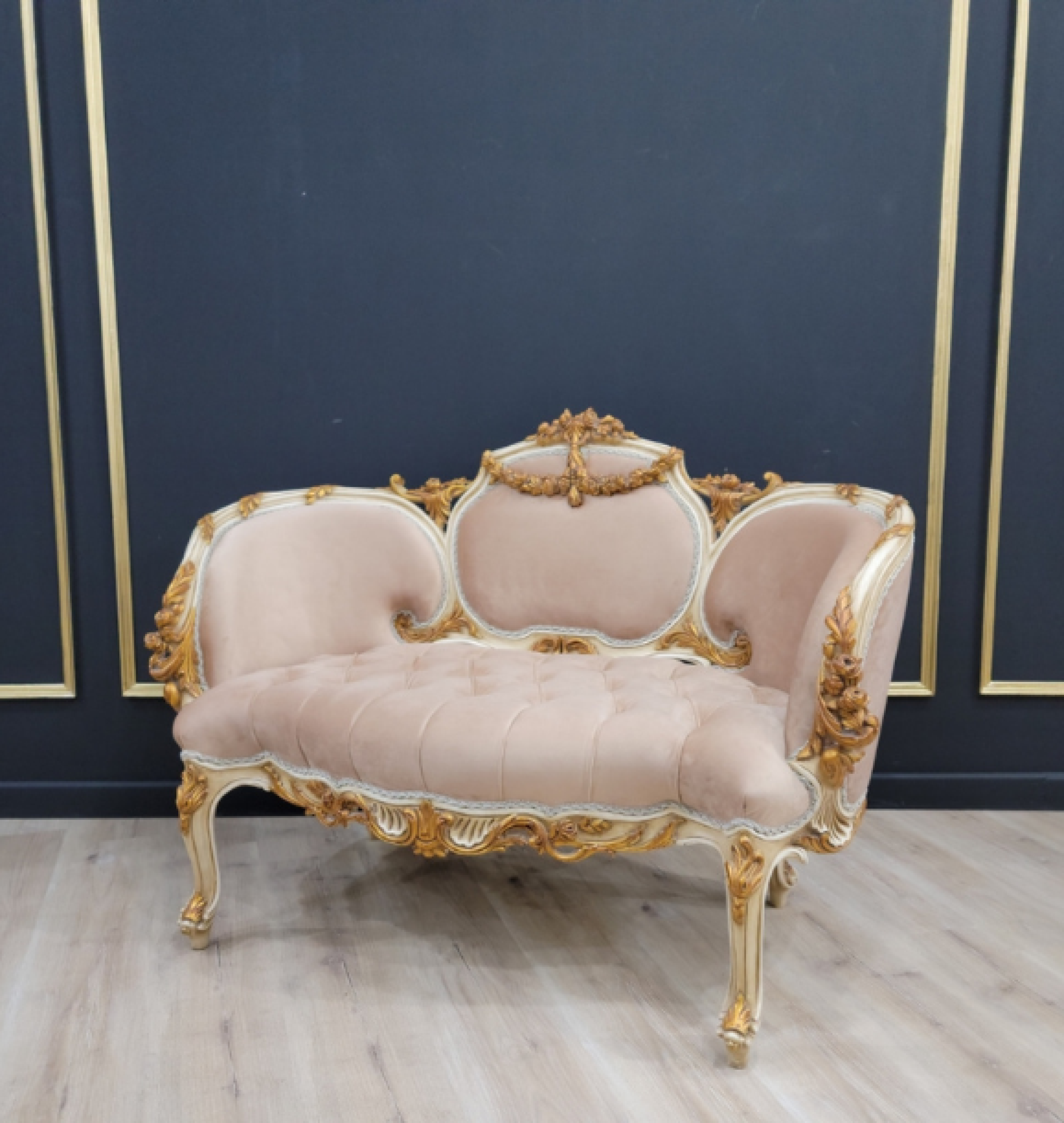 taupe settee