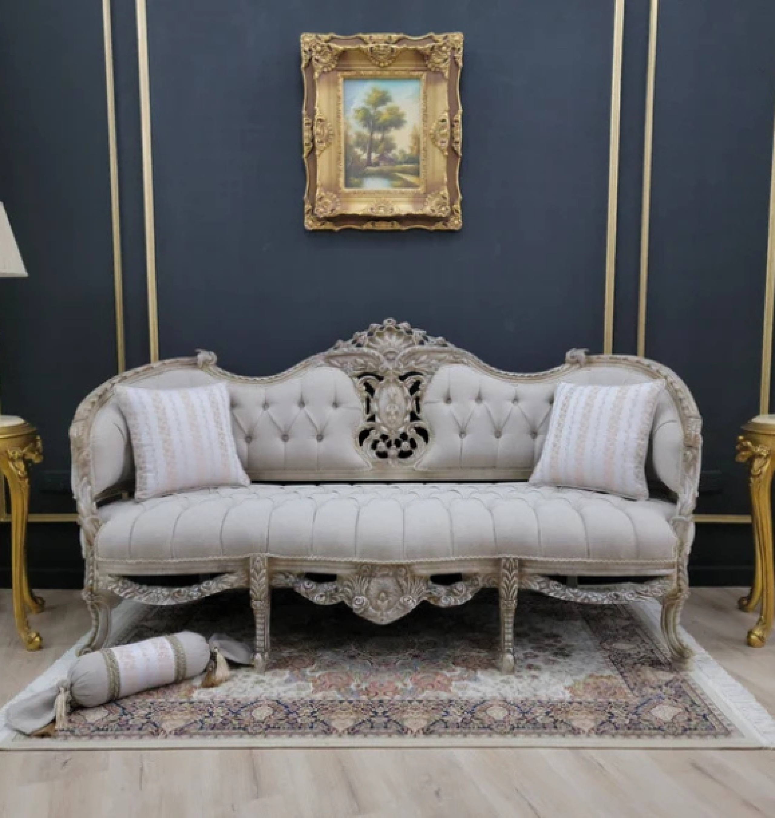 beige sofa