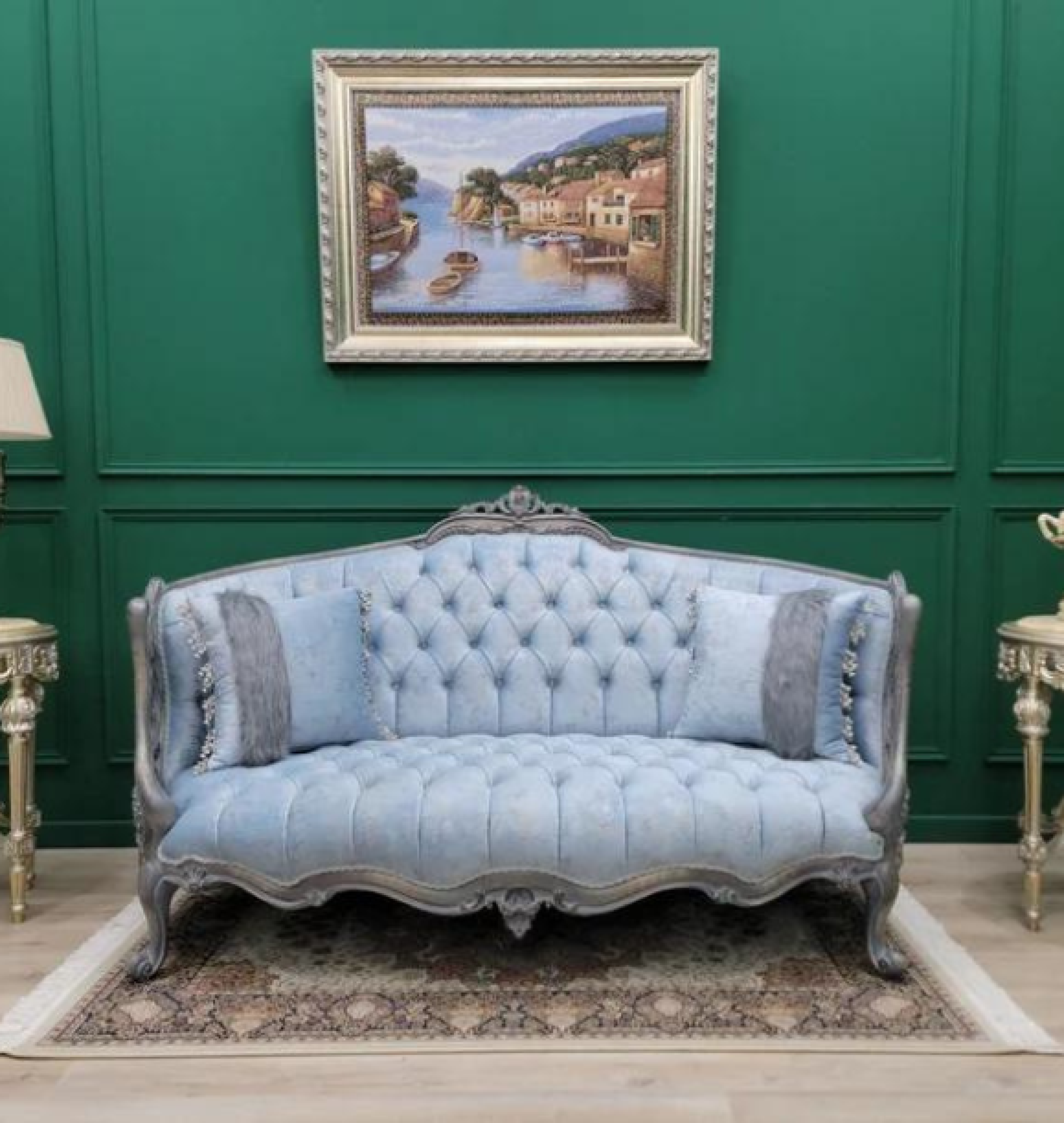 aqua sofa