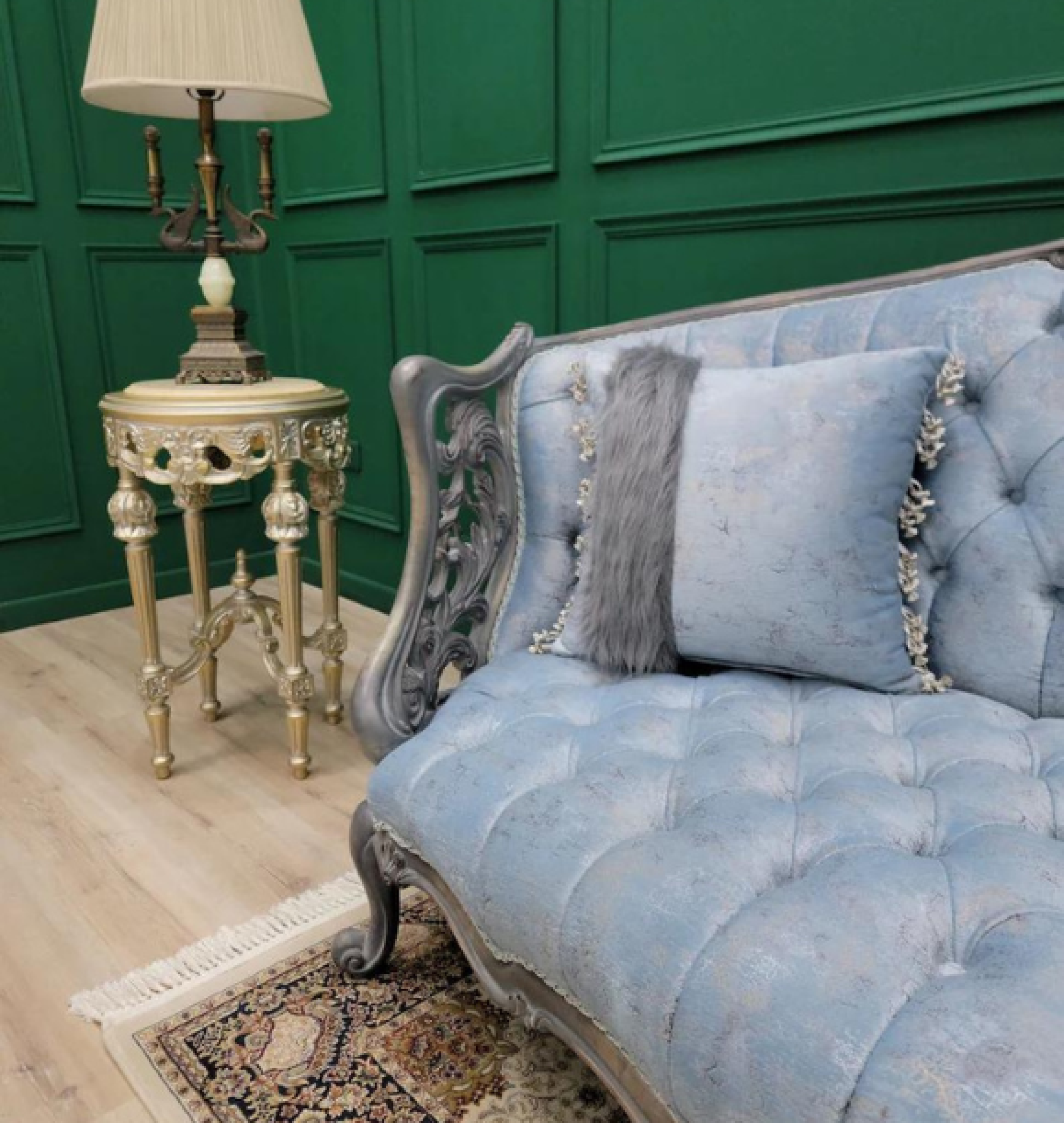 aqua sofa